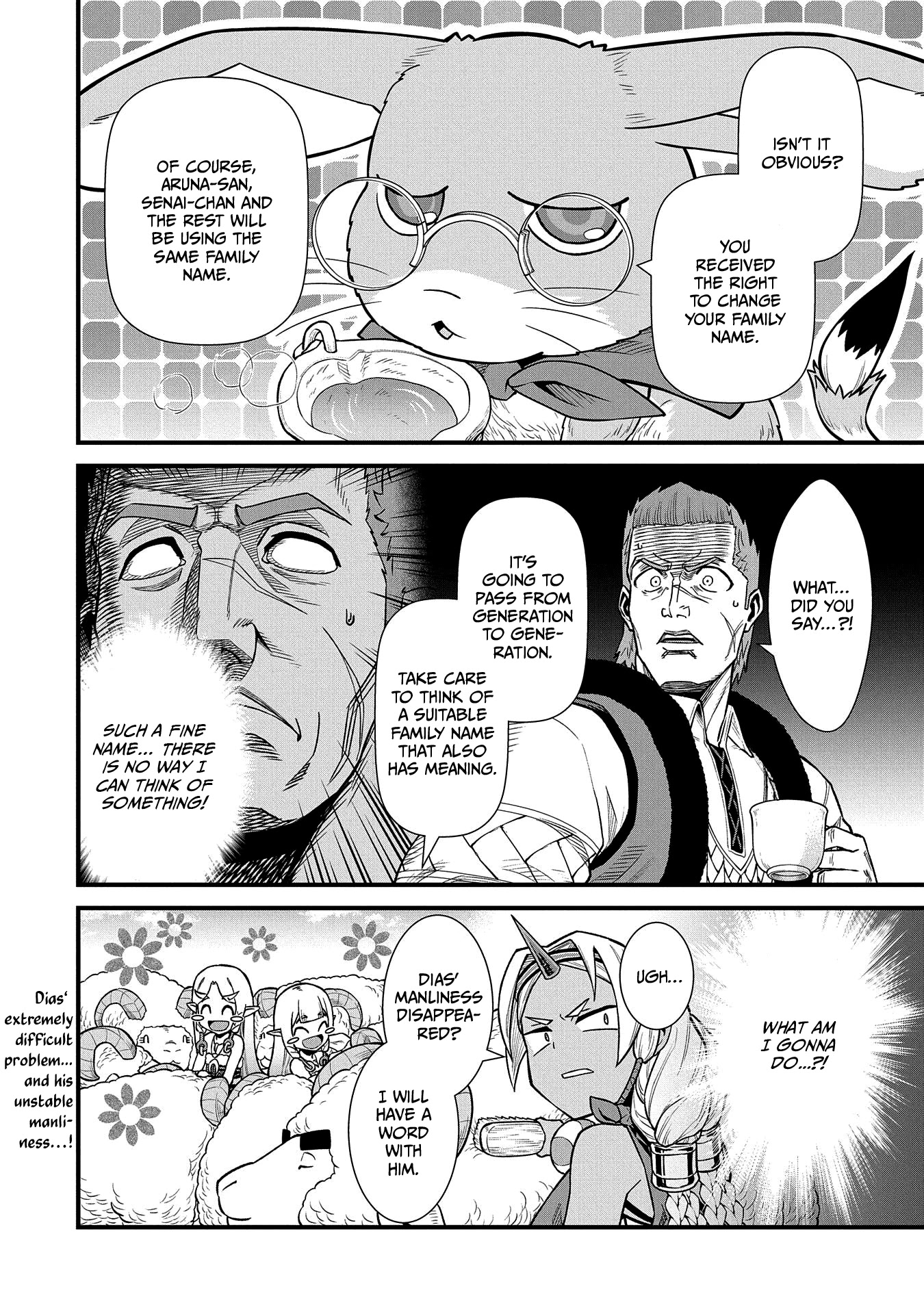 The Population Of The Frontier Owner Starts With 0. "Dias The Blue" And A Blue Horned Girl. chapter 32 page 35