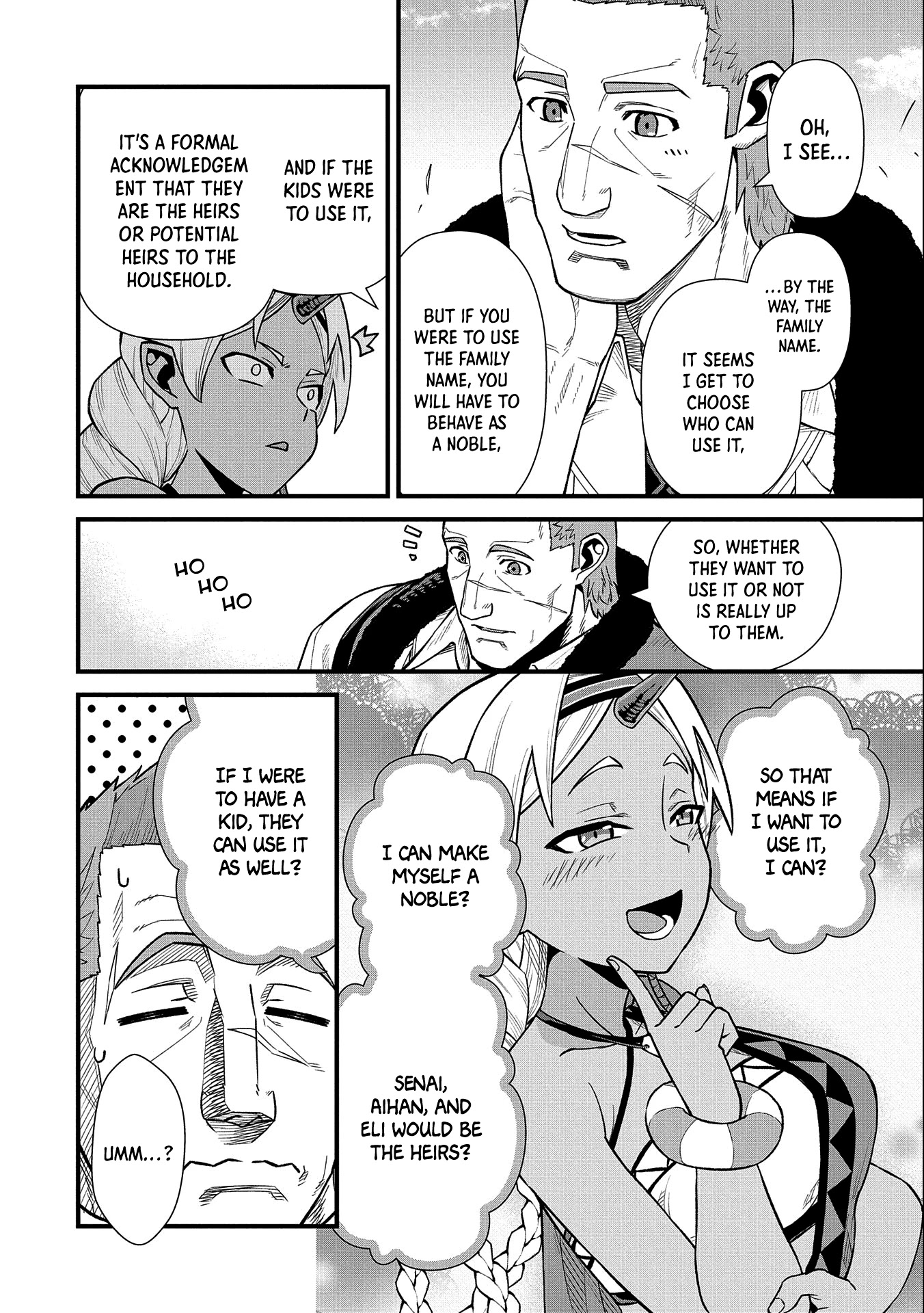 The Population Of The Frontier Owner Starts With 0. "Dias The Blue" And A Blue Horned Girl. chapter 33 page 17