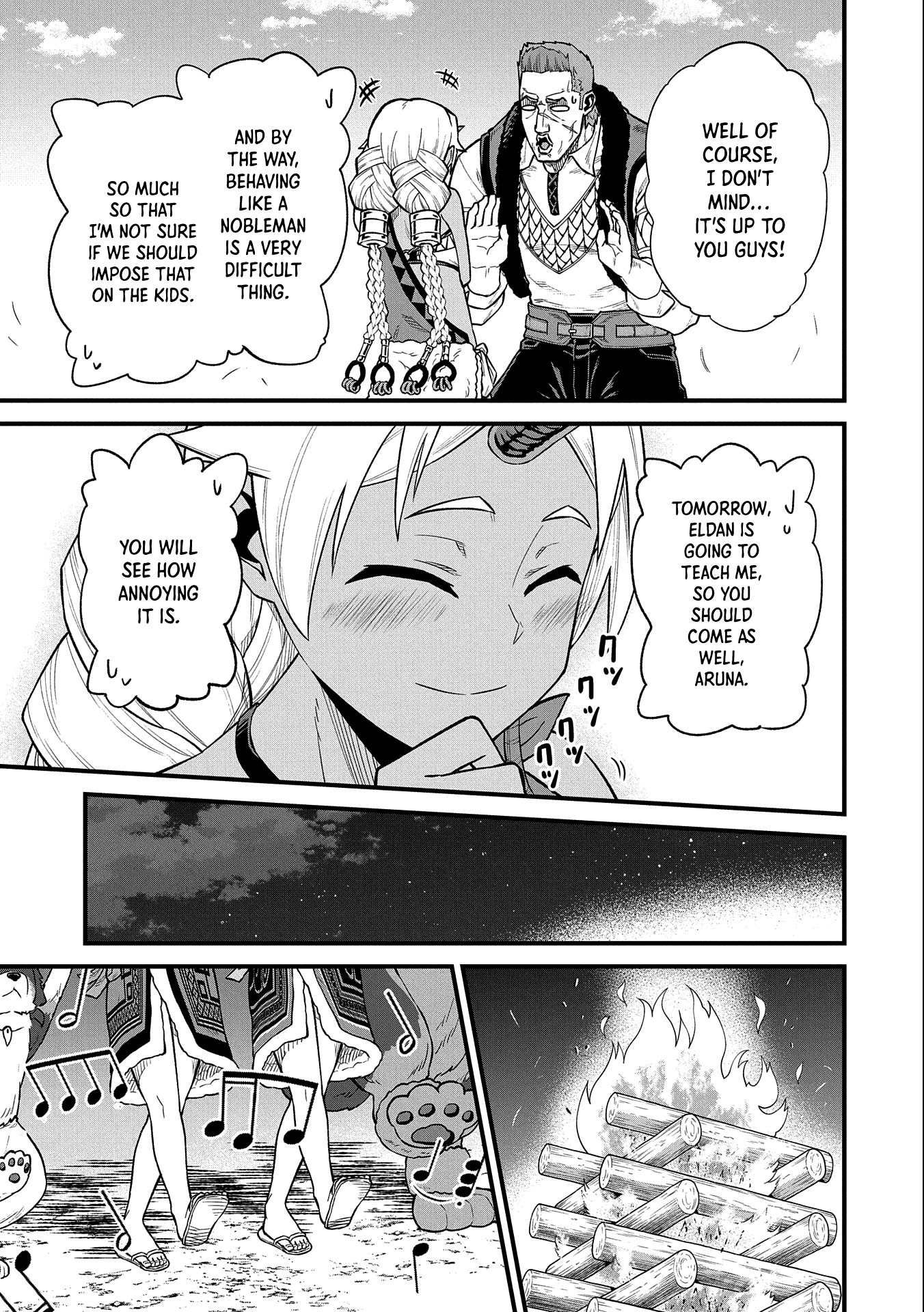 The Population Of The Frontier Owner Starts With 0. "Dias The Blue" And A Blue Horned Girl. chapter 33 page 18