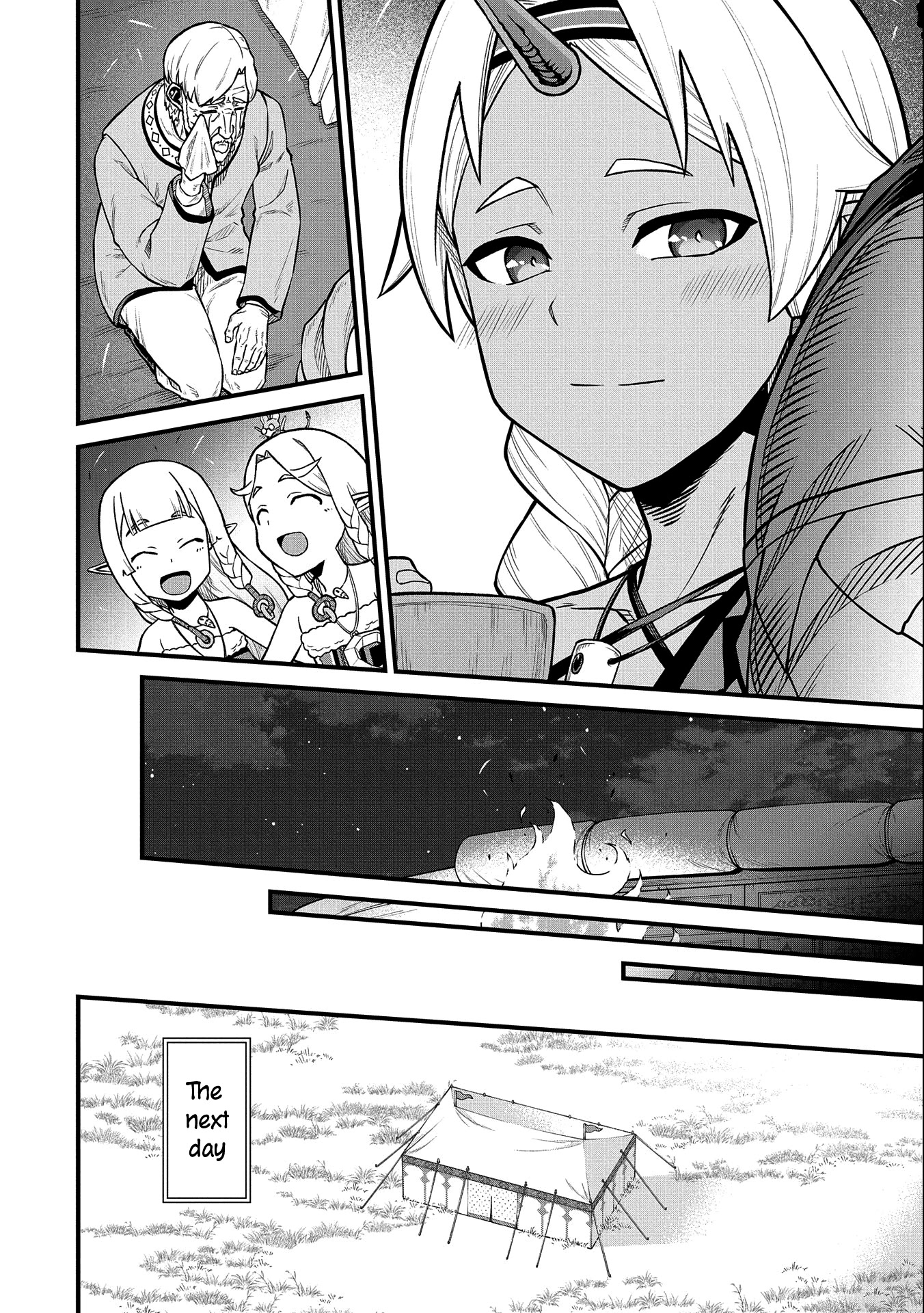 The Population Of The Frontier Owner Starts With 0. "Dias The Blue" And A Blue Horned Girl. chapter 33 page 24