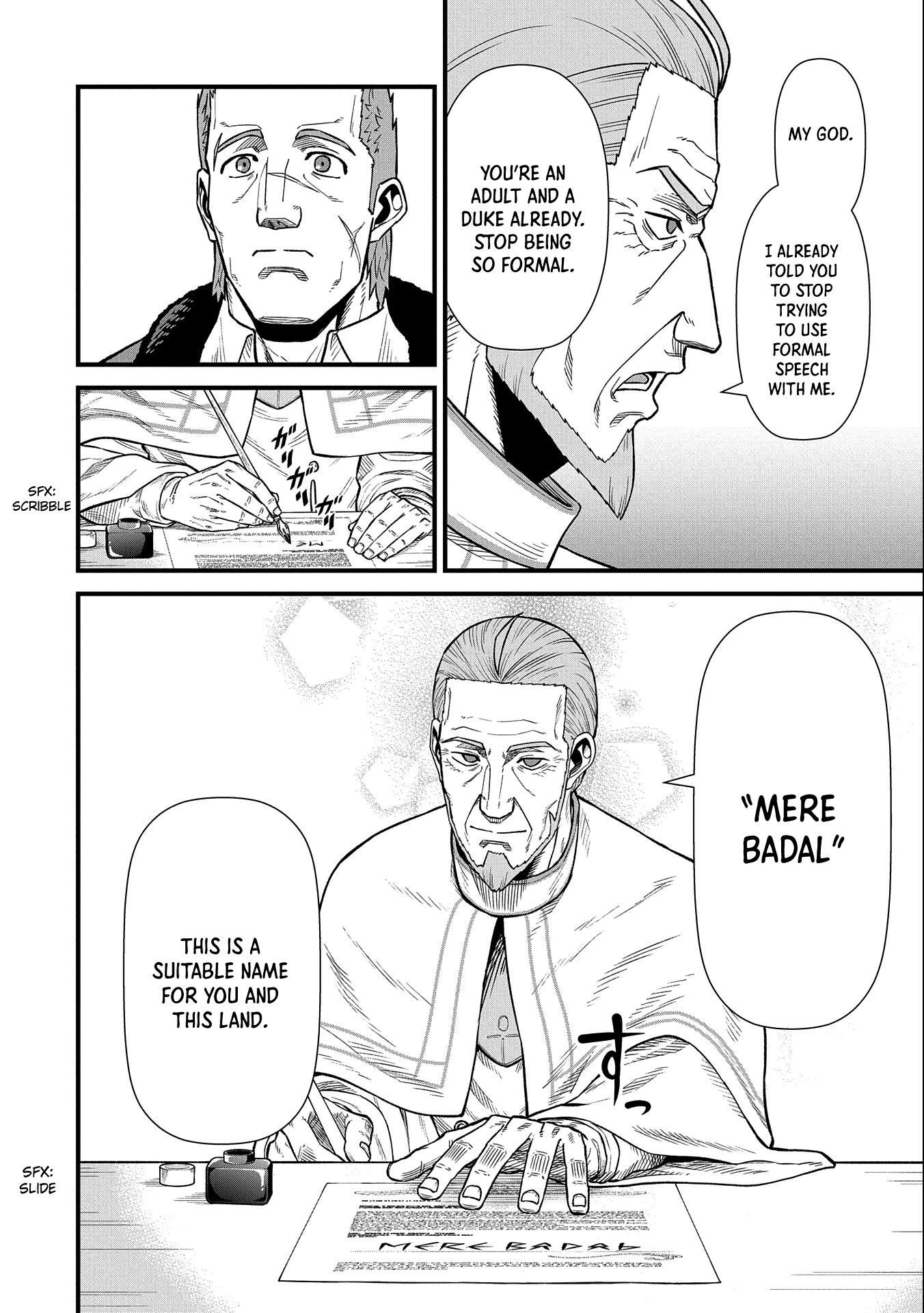 The Population Of The Frontier Owner Starts With 0. "Dias The Blue" And A Blue Horned Girl. chapter 33 page 7