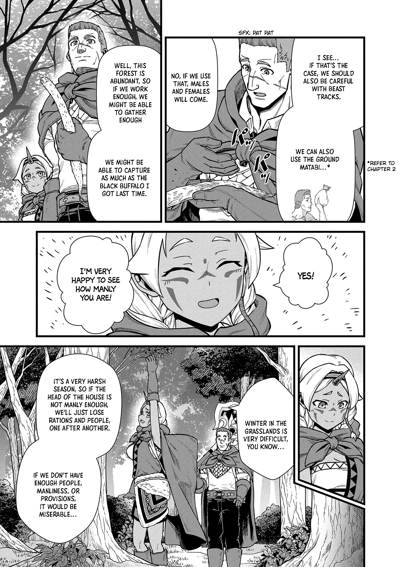 The Population Of The Frontier Owner Starts With 0. "Dias The Blue" And A Blue Horned Girl. chapter 34 page 16