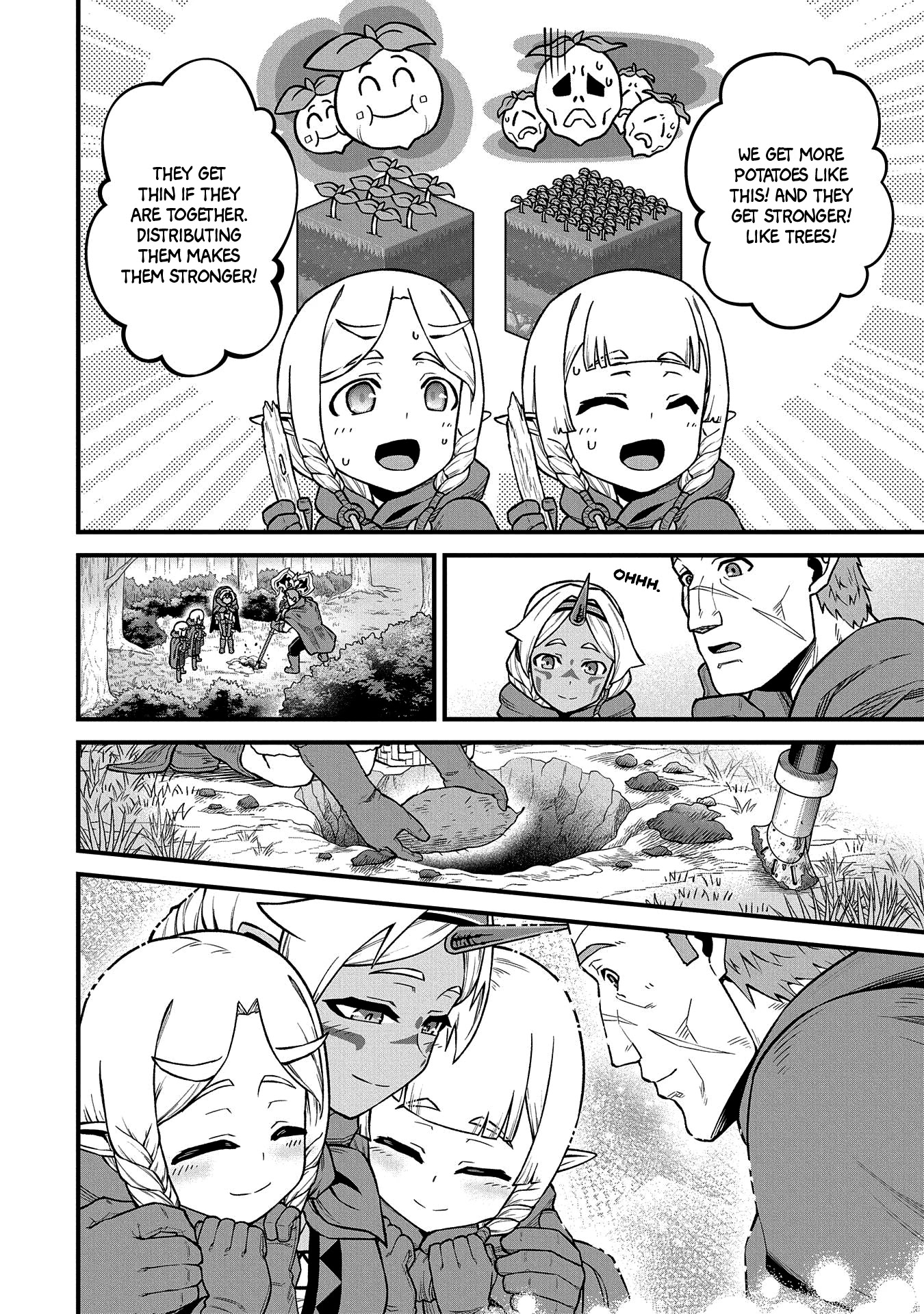 The Population Of The Frontier Owner Starts With 0. "Dias The Blue" And A Blue Horned Girl. chapter 34 page 21