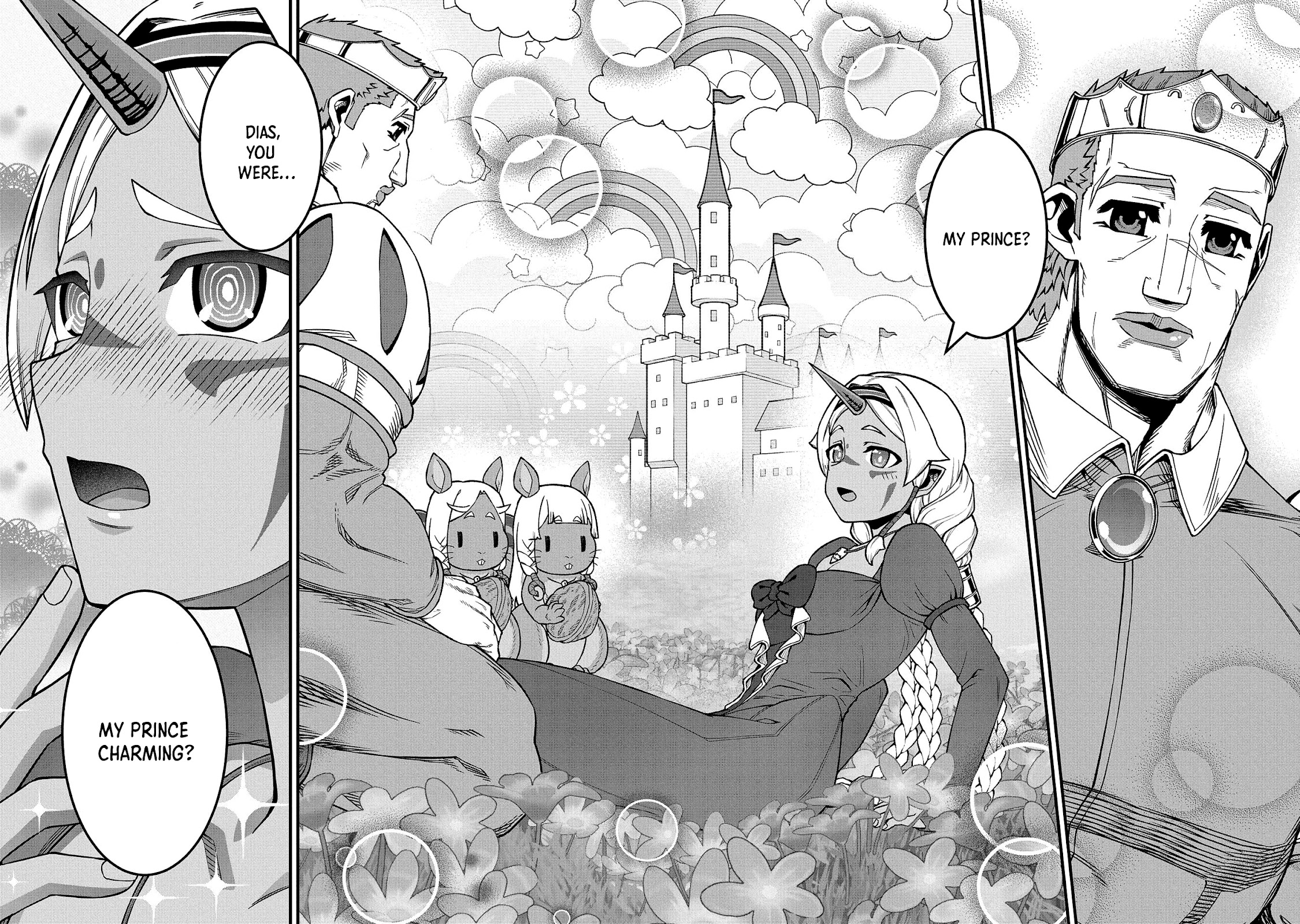 The Population Of The Frontier Owner Starts With 0. "Dias The Blue" And A Blue Horned Girl. chapter 34 page 31