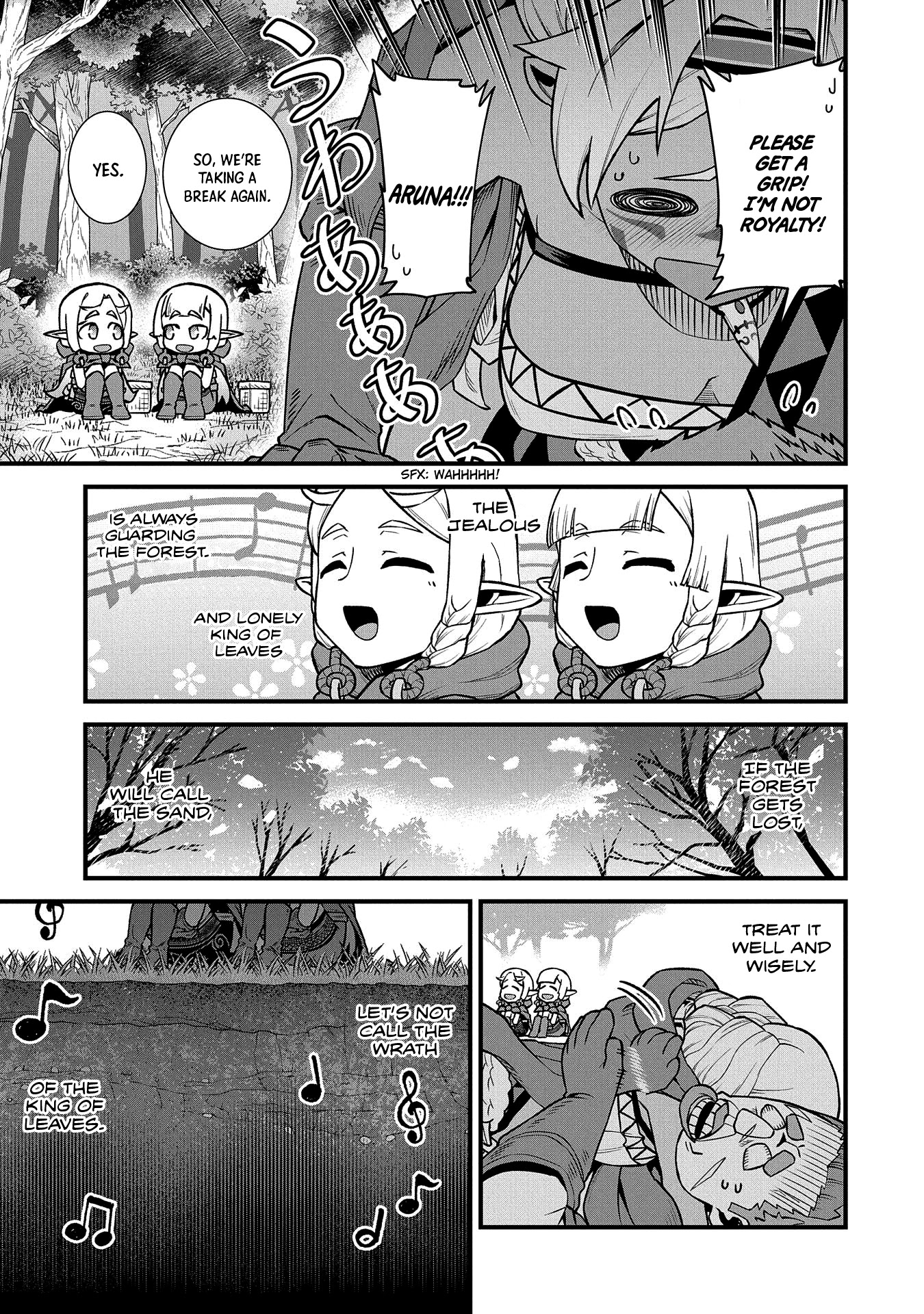 The Population Of The Frontier Owner Starts With 0. "Dias The Blue" And A Blue Horned Girl. chapter 34 page 33