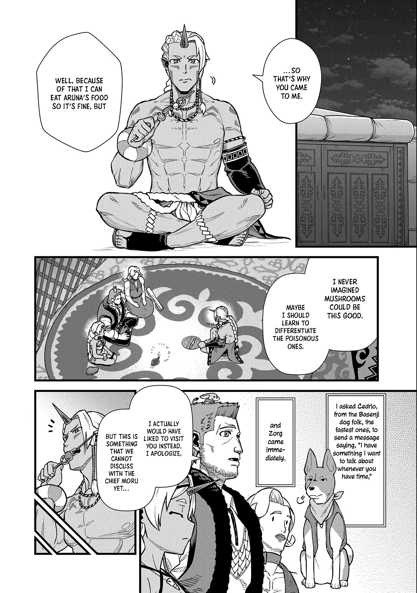 The Population Of The Frontier Owner Starts With 0. "Dias The Blue" And A Blue Horned Girl. chapter 35 page 11