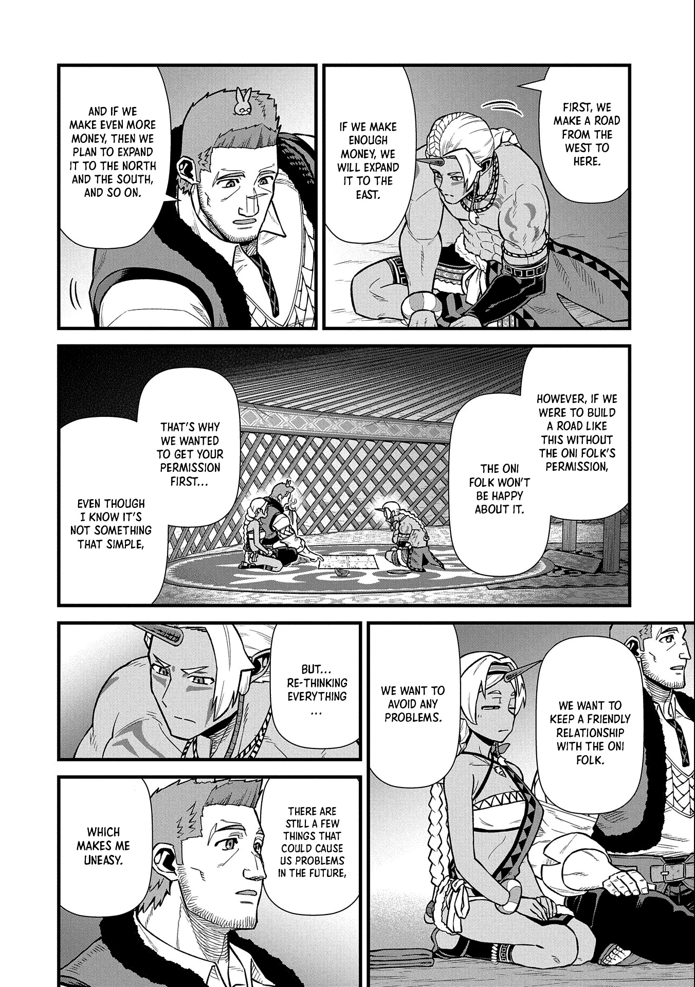 The Population Of The Frontier Owner Starts With 0. "Dias The Blue" And A Blue Horned Girl. chapter 35 page 13