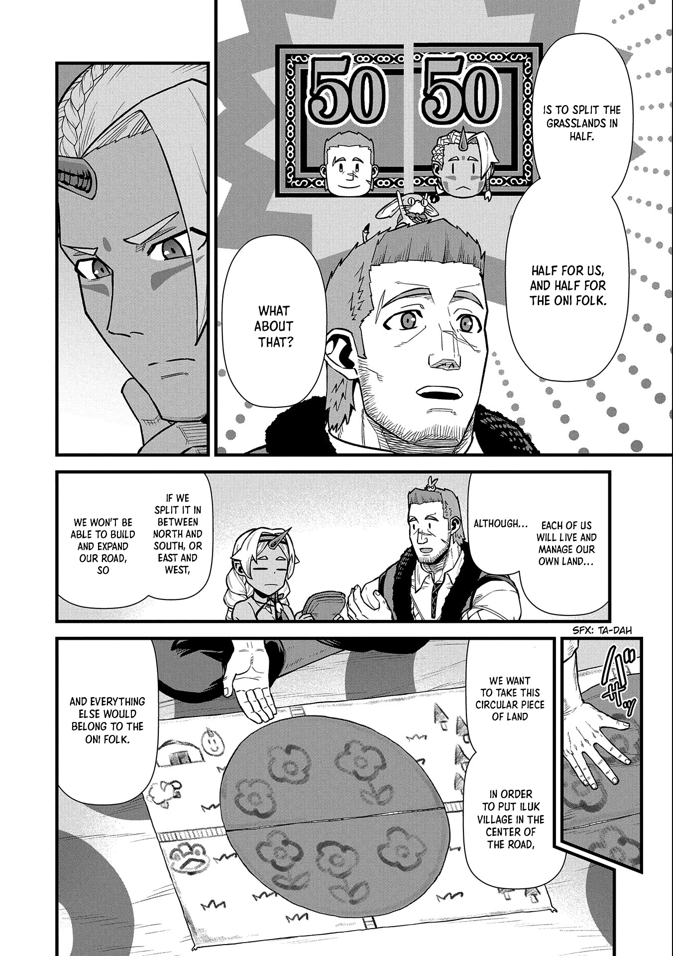 The Population Of The Frontier Owner Starts With 0. "Dias The Blue" And A Blue Horned Girl. chapter 35 page 15