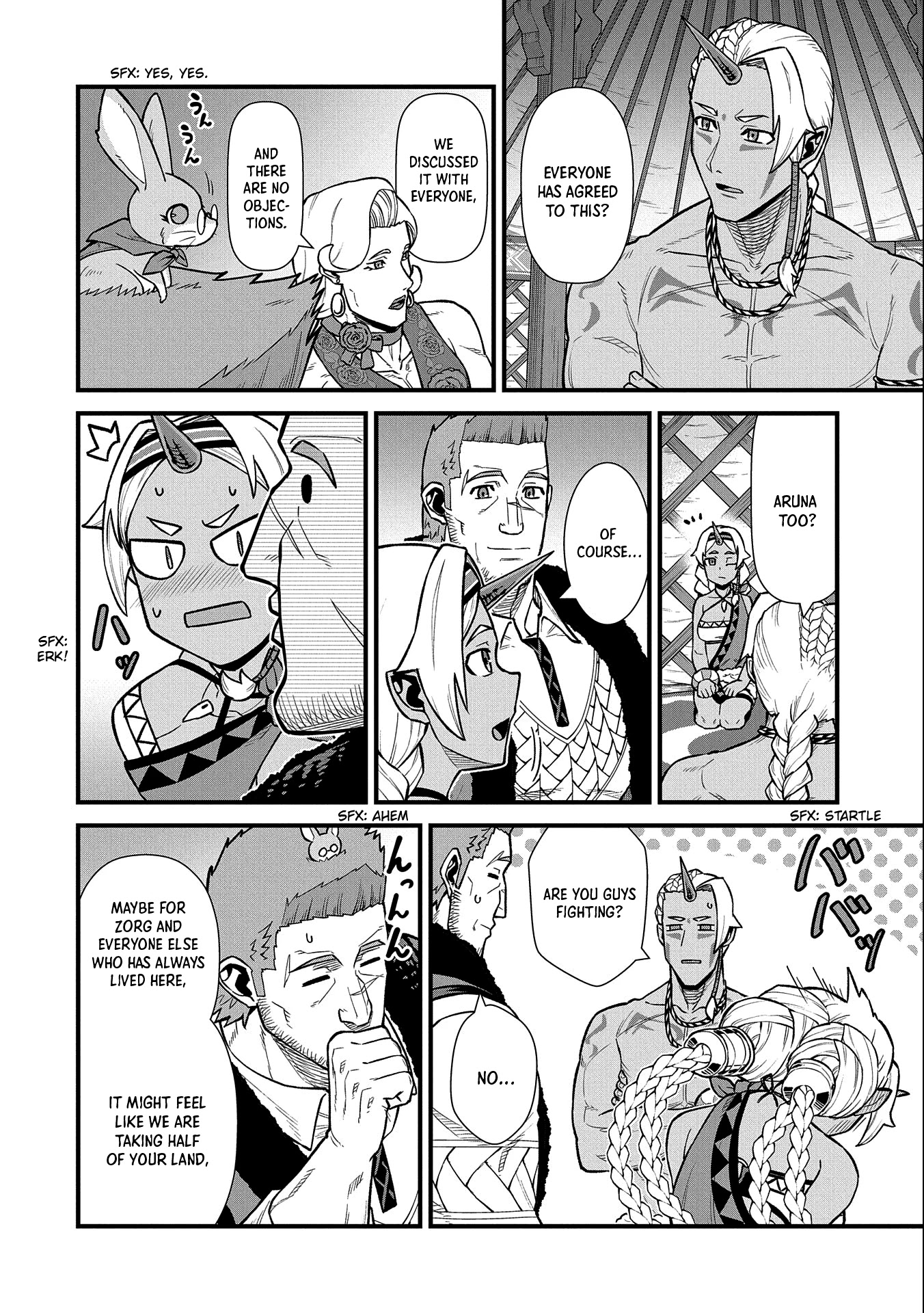 The Population Of The Frontier Owner Starts With 0. "Dias The Blue" And A Blue Horned Girl. chapter 35 page 17