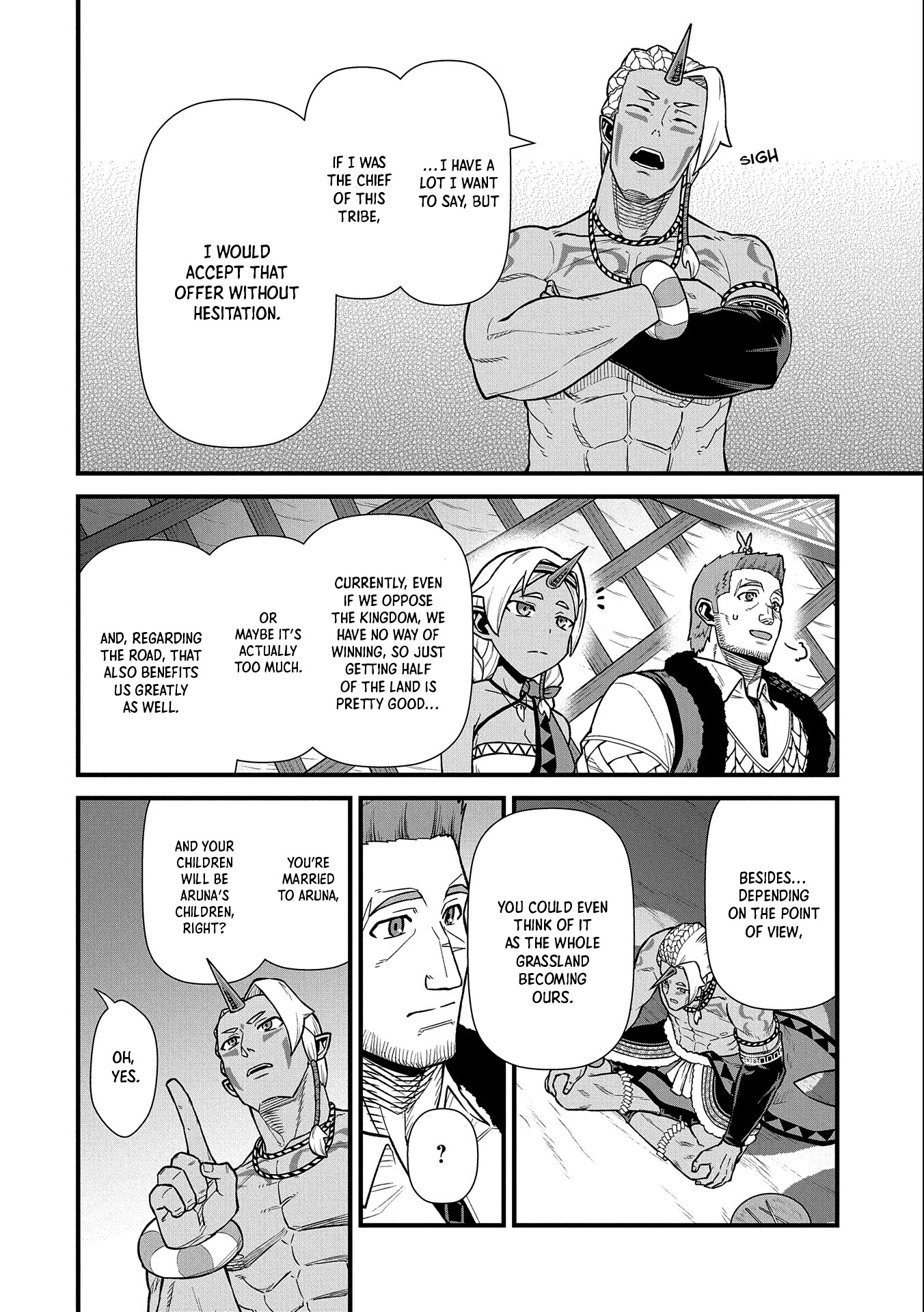 The Population Of The Frontier Owner Starts With 0. "Dias The Blue" And A Blue Horned Girl. chapter 35 page 19