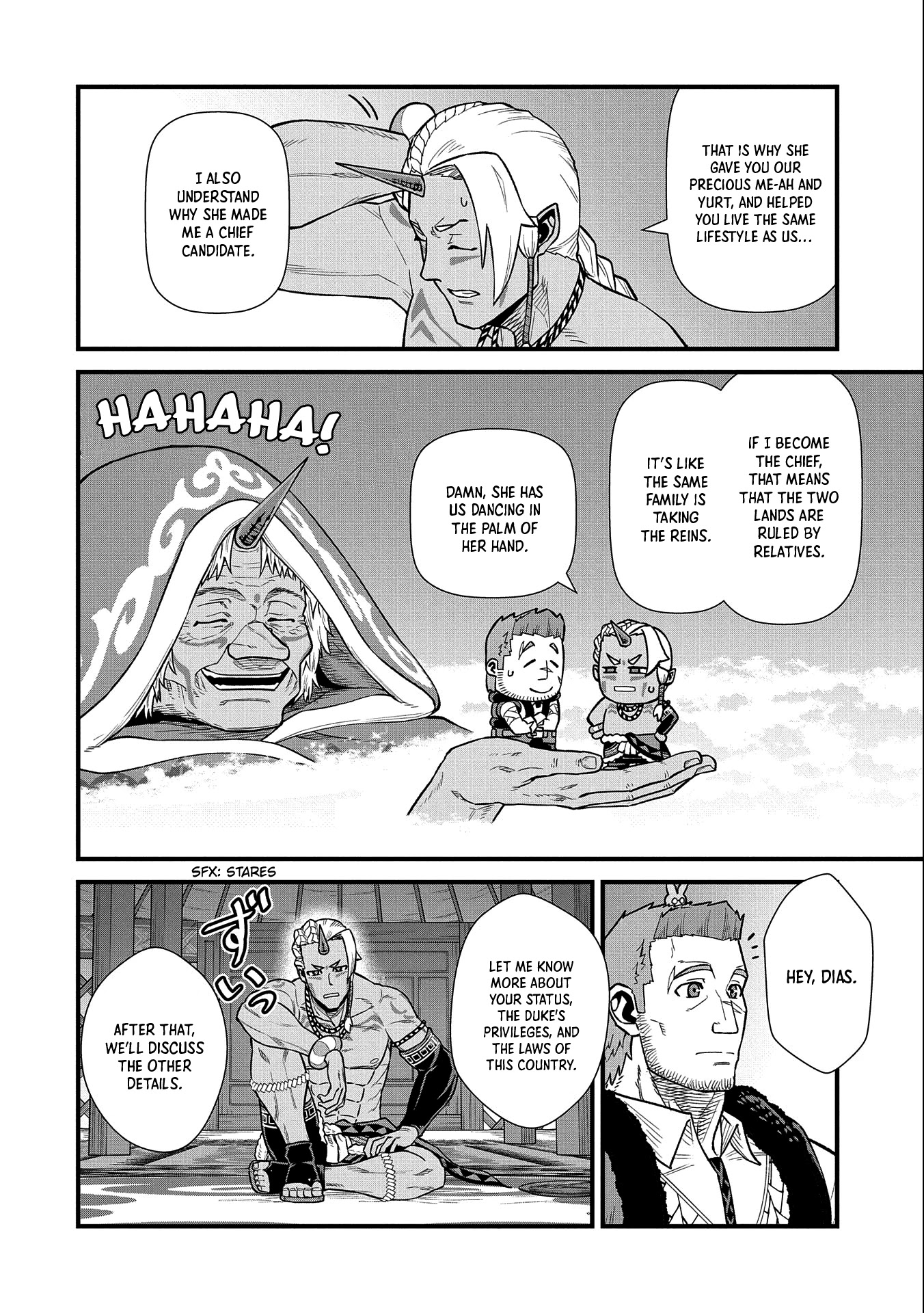 The Population Of The Frontier Owner Starts With 0. "Dias The Blue" And A Blue Horned Girl. chapter 35 page 21