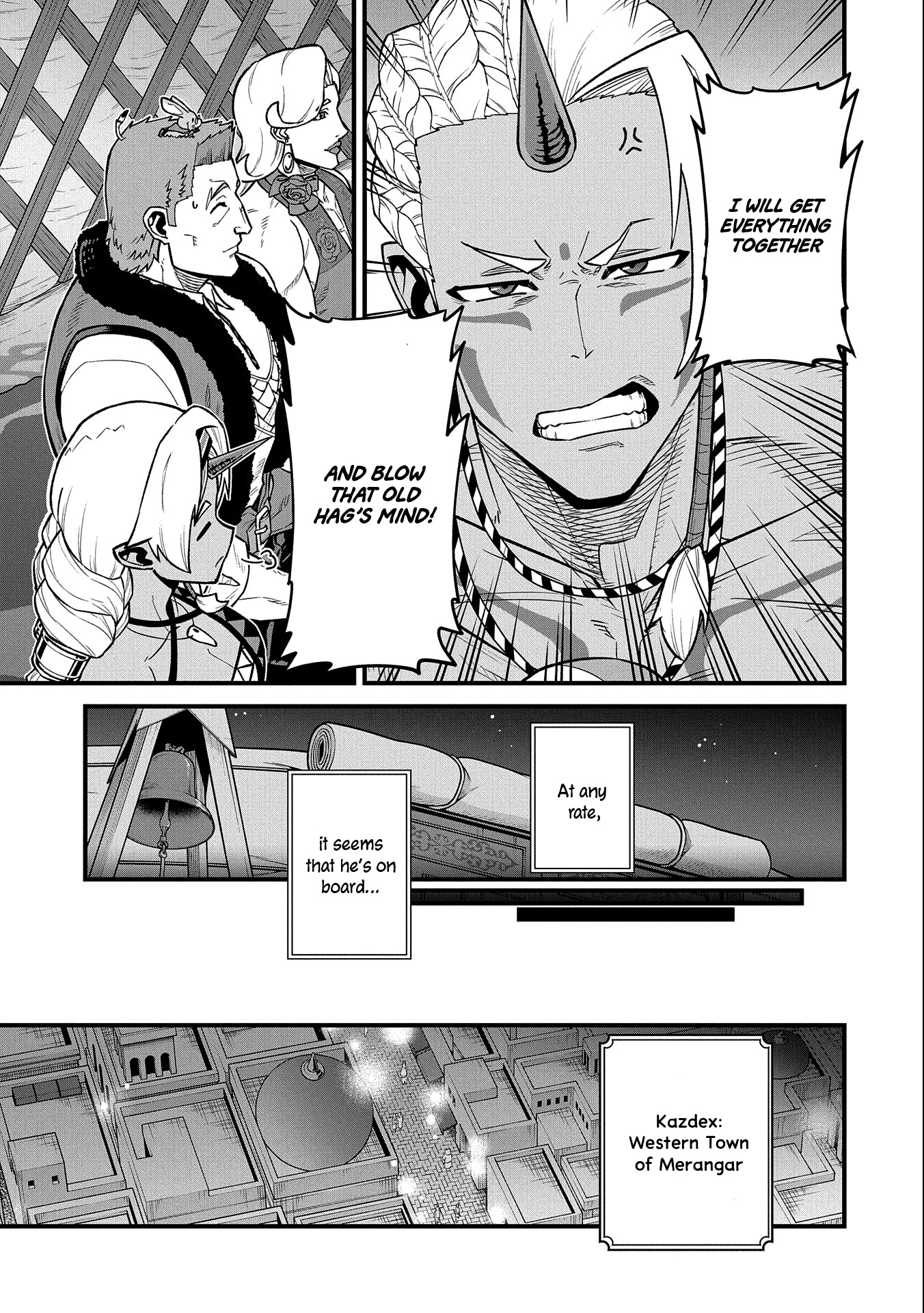 The Population Of The Frontier Owner Starts With 0. "Dias The Blue" And A Blue Horned Girl. chapter 35 page 22