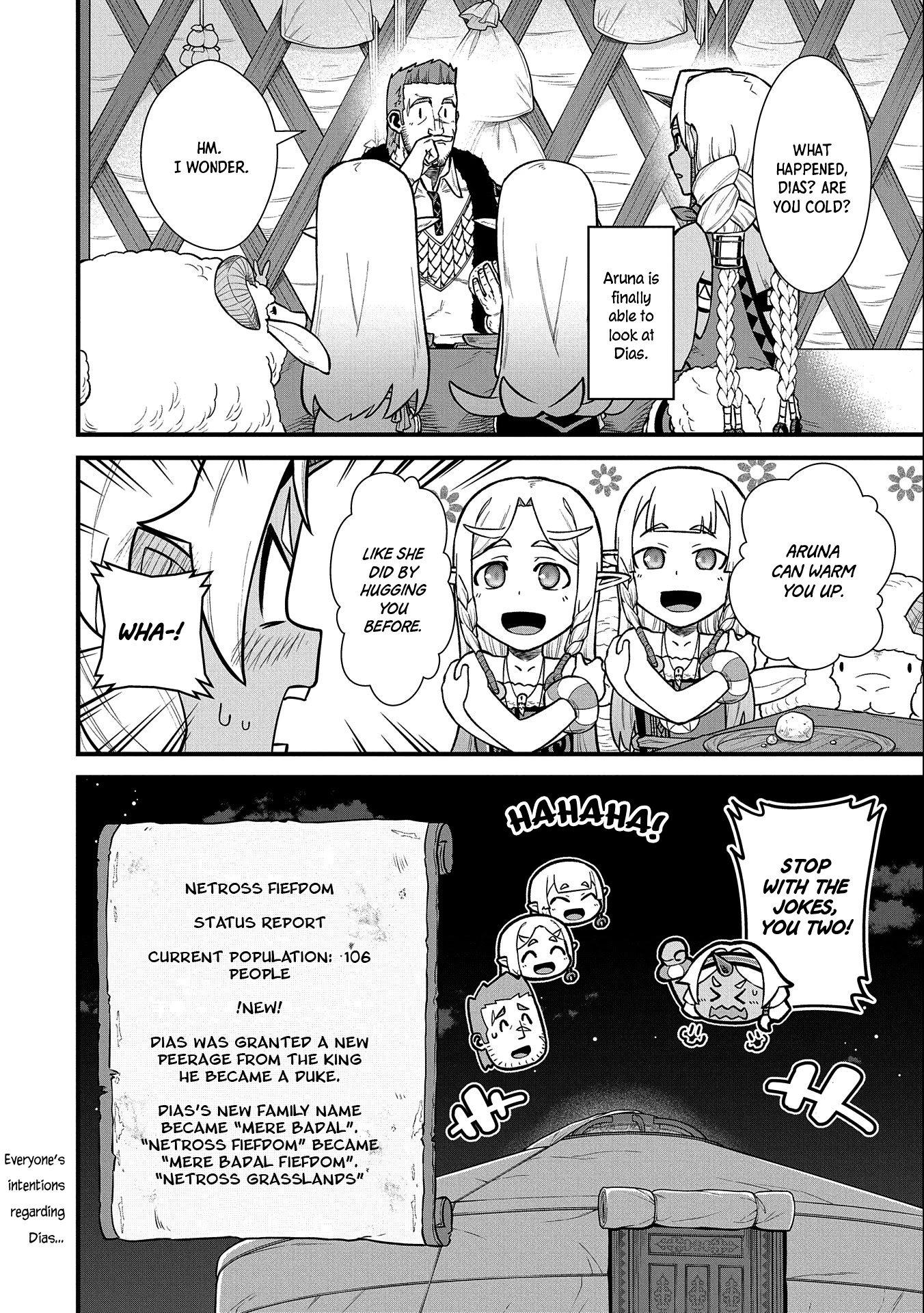 The Population Of The Frontier Owner Starts With 0. "Dias The Blue" And A Blue Horned Girl. chapter 35 page 37