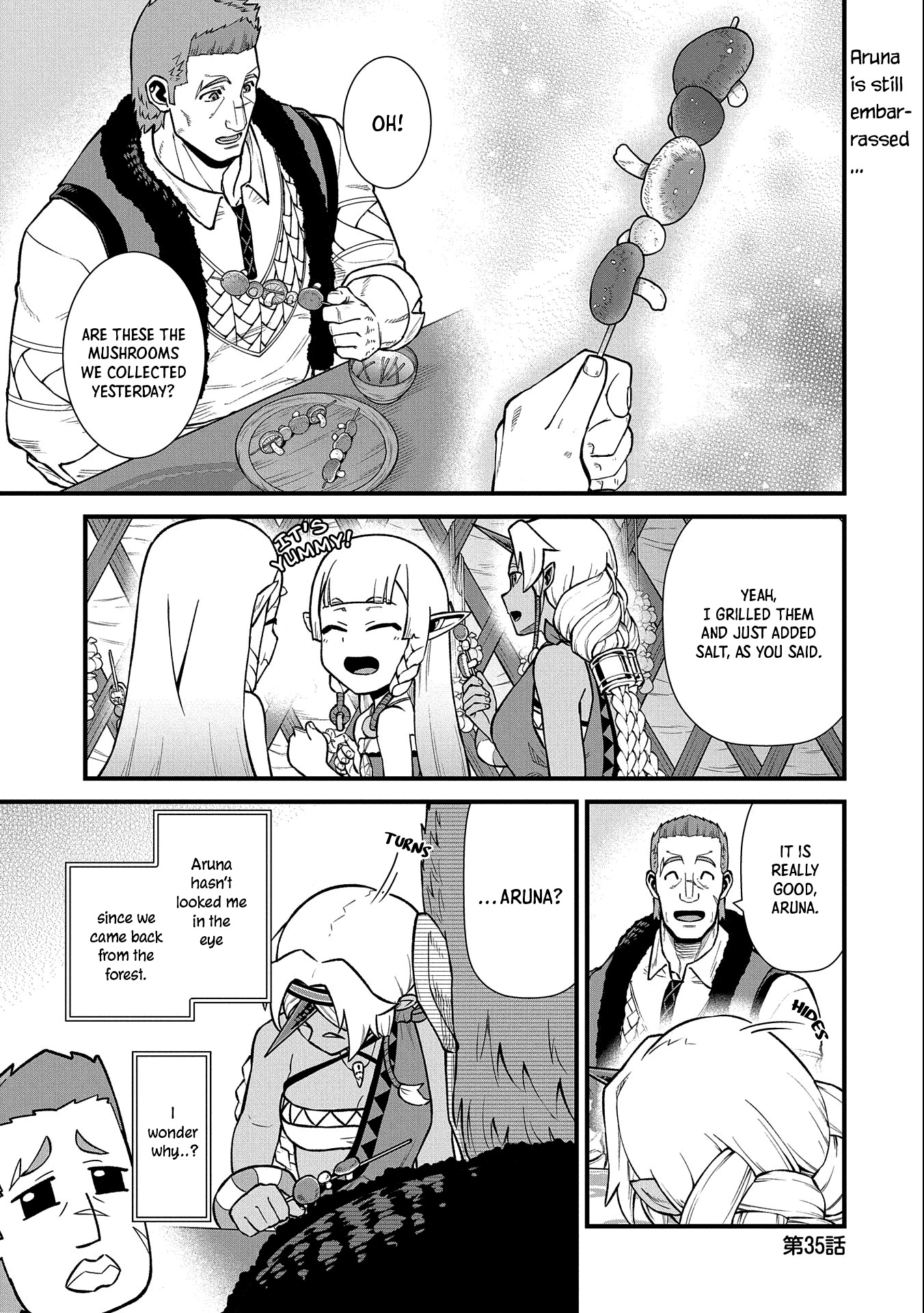 The Population Of The Frontier Owner Starts With 0. "Dias The Blue" And A Blue Horned Girl. chapter 35 page 4