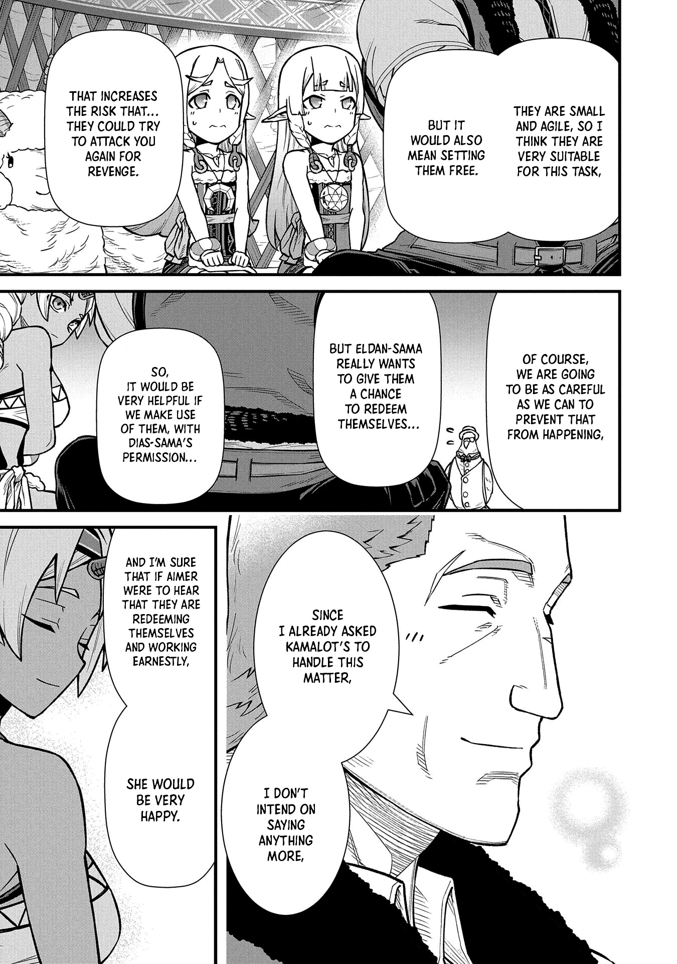 The Population Of The Frontier Owner Starts With 0. "Dias The Blue" And A Blue Horned Girl. chapter 36 page 13