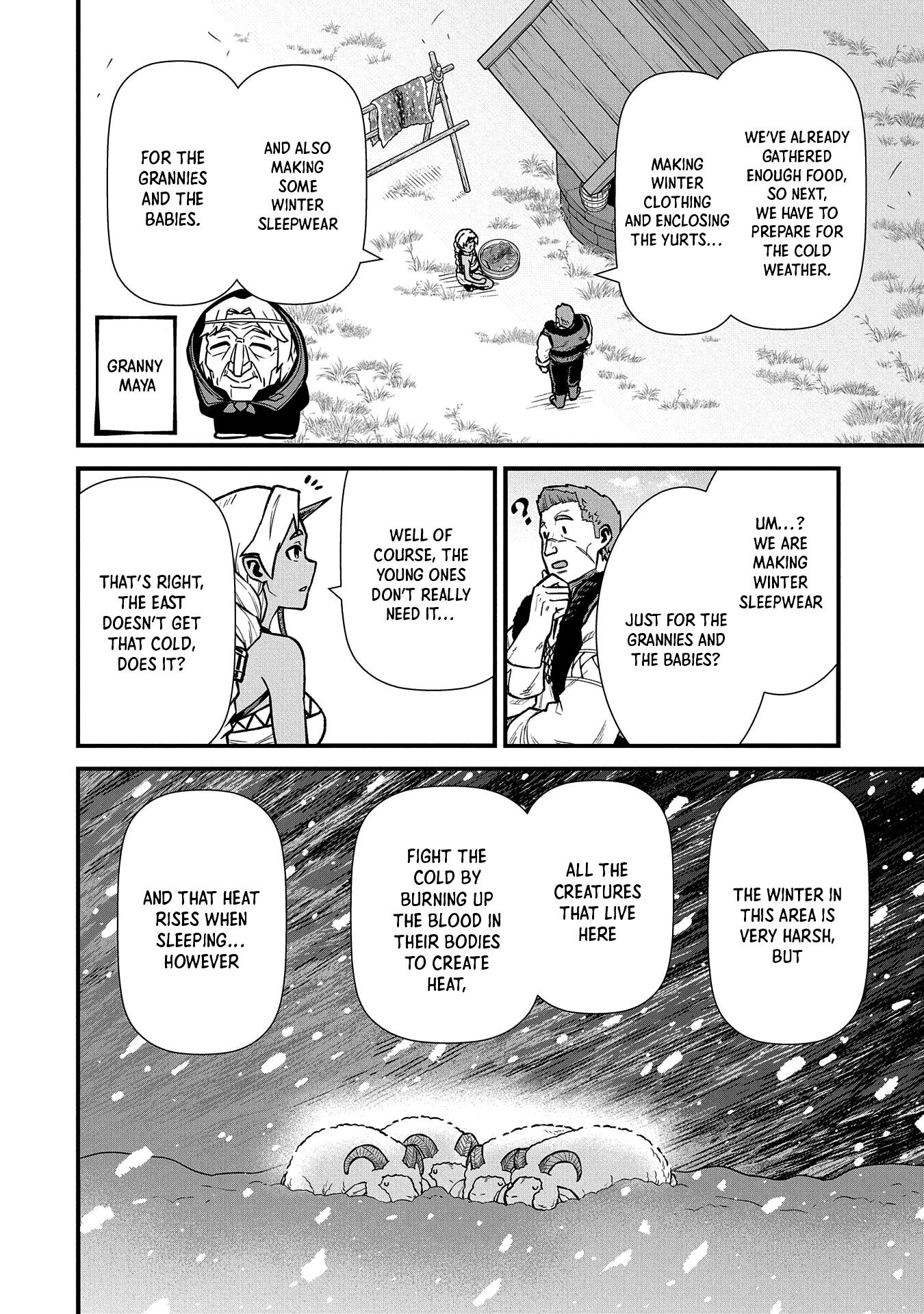 The Population Of The Frontier Owner Starts With 0. "Dias The Blue" And A Blue Horned Girl. chapter 36 page 16