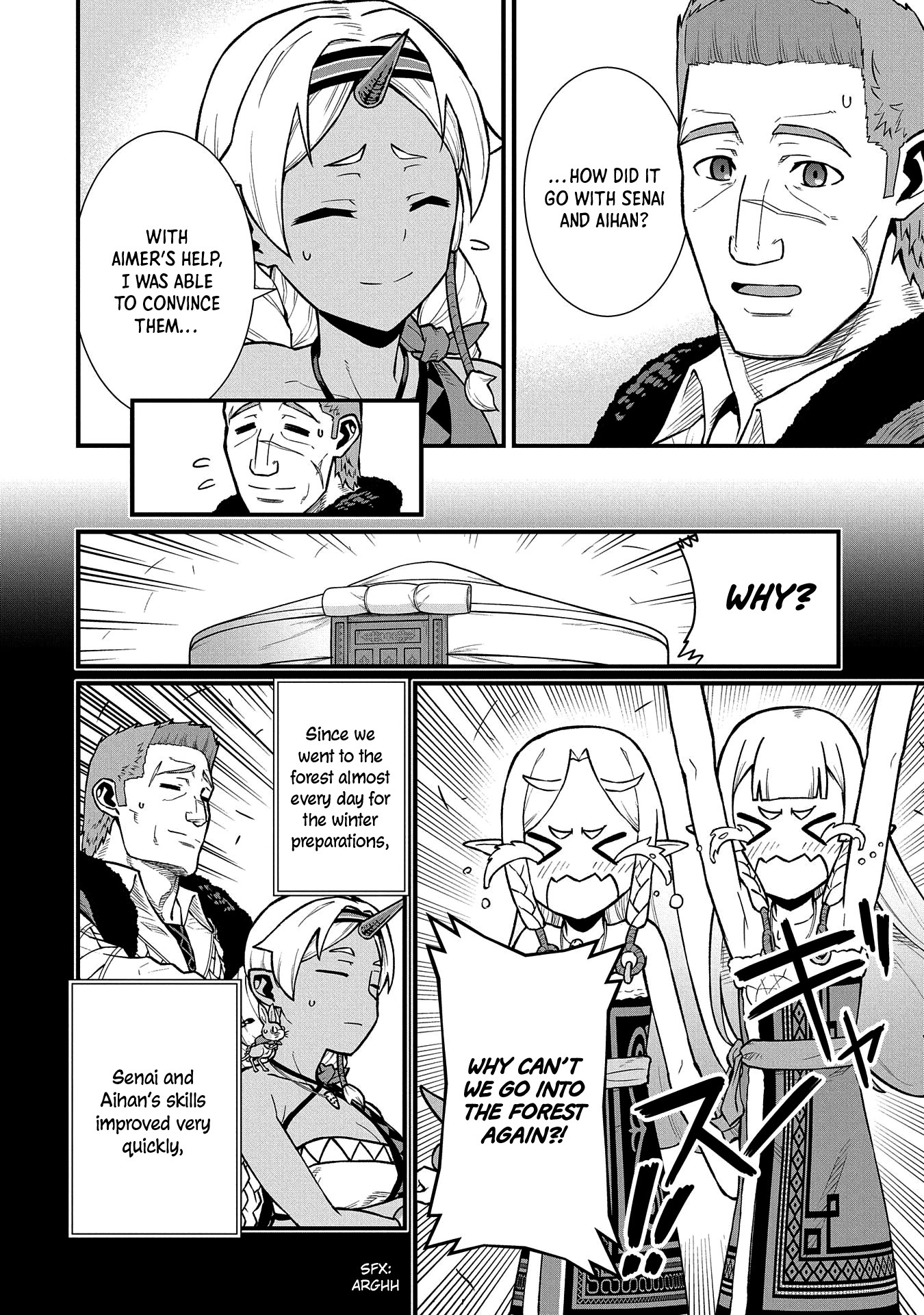 The Population Of The Frontier Owner Starts With 0. "Dias The Blue" And A Blue Horned Girl. chapter 36 page 6