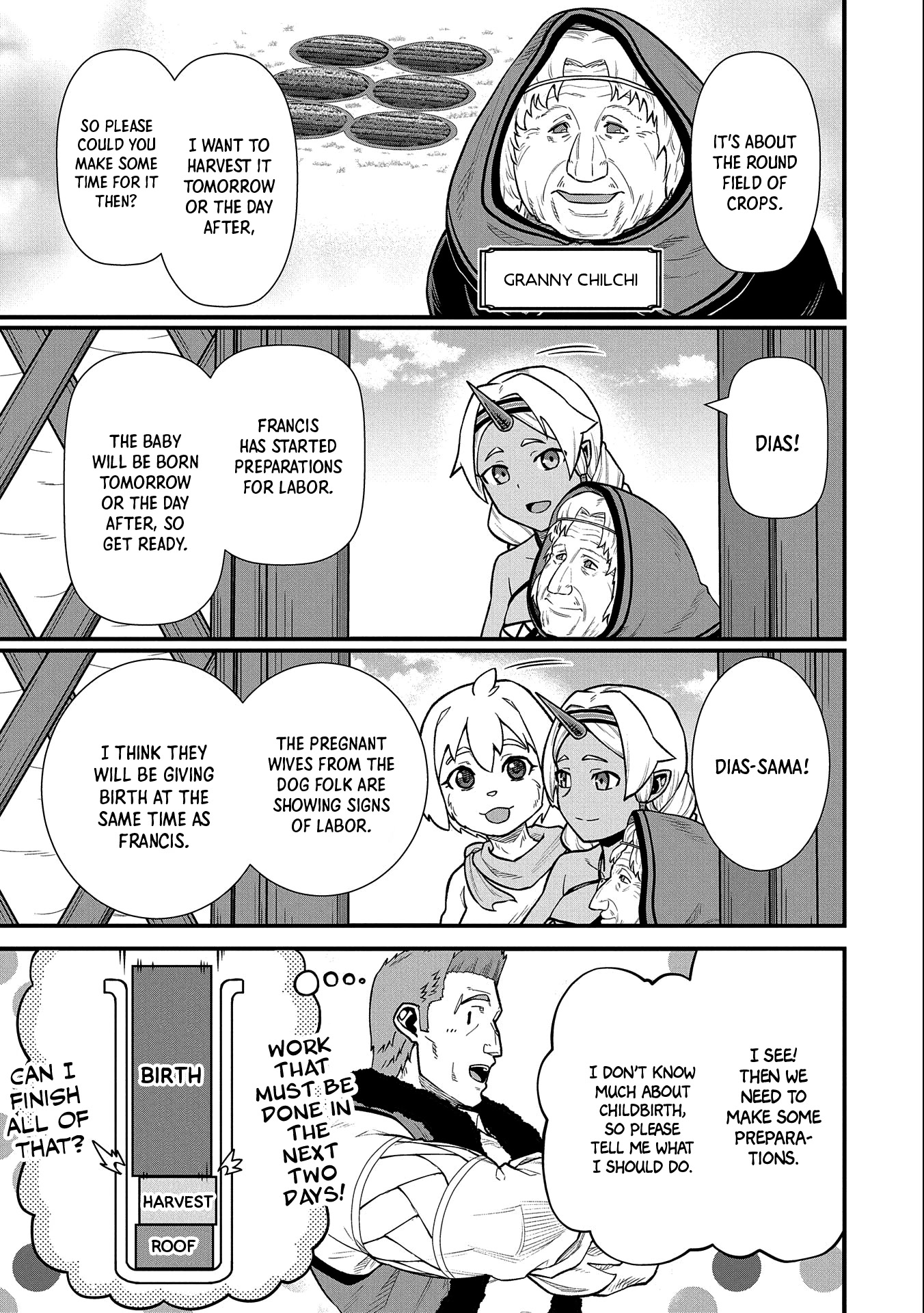 The Population Of The Frontier Owner Starts With 0. "Dias The Blue" And A Blue Horned Girl. chapter 37 page 6