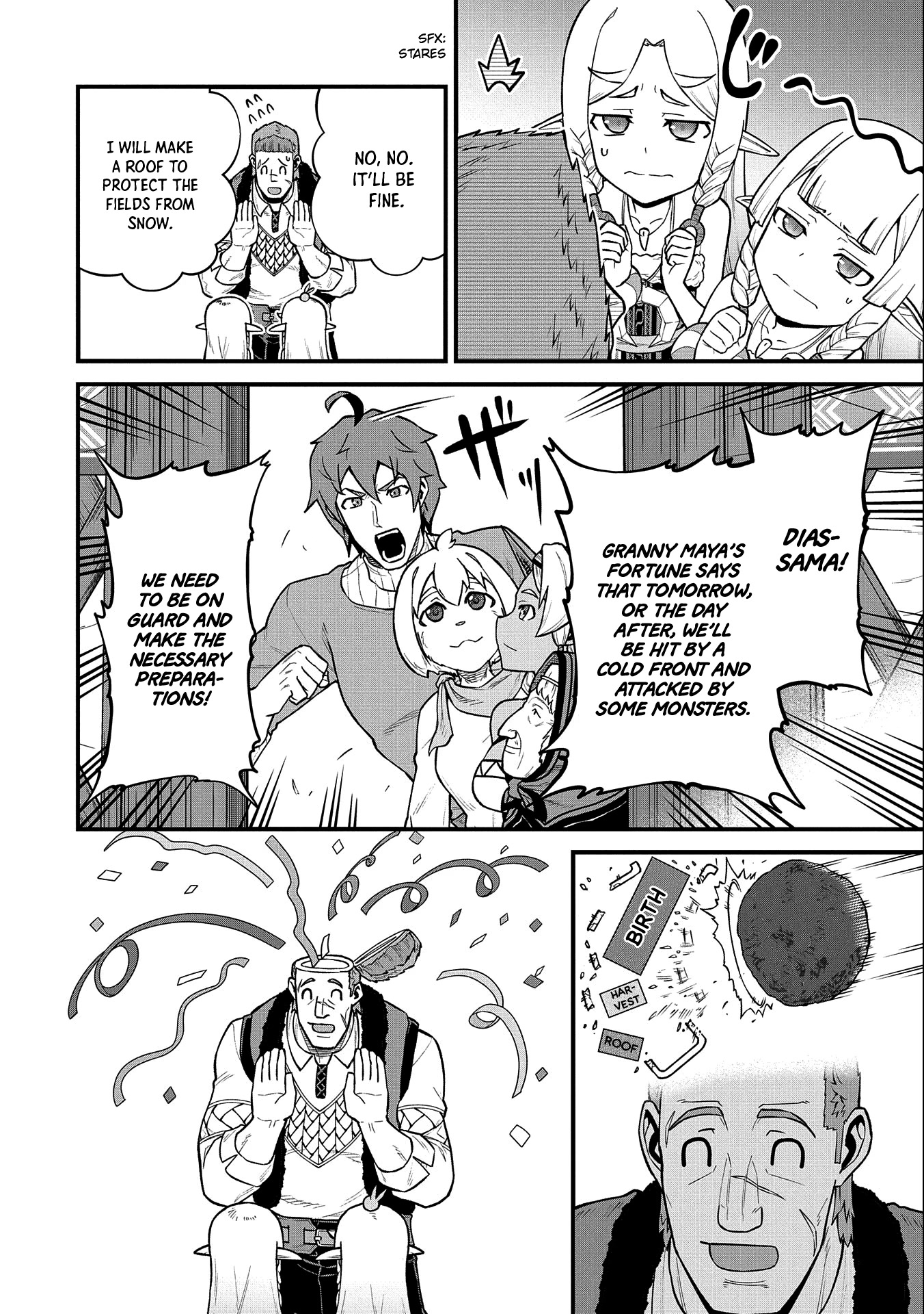 The Population Of The Frontier Owner Starts With 0. "Dias The Blue" And A Blue Horned Girl. chapter 37 page 7