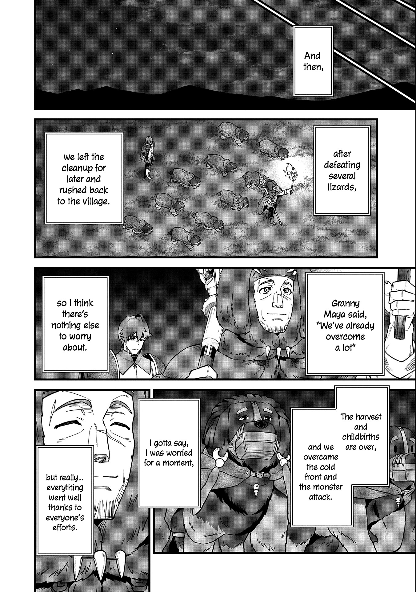 The Population Of The Frontier Owner Starts With 0. "Dias The Blue" And A Blue Horned Girl. chapter 38 page 30