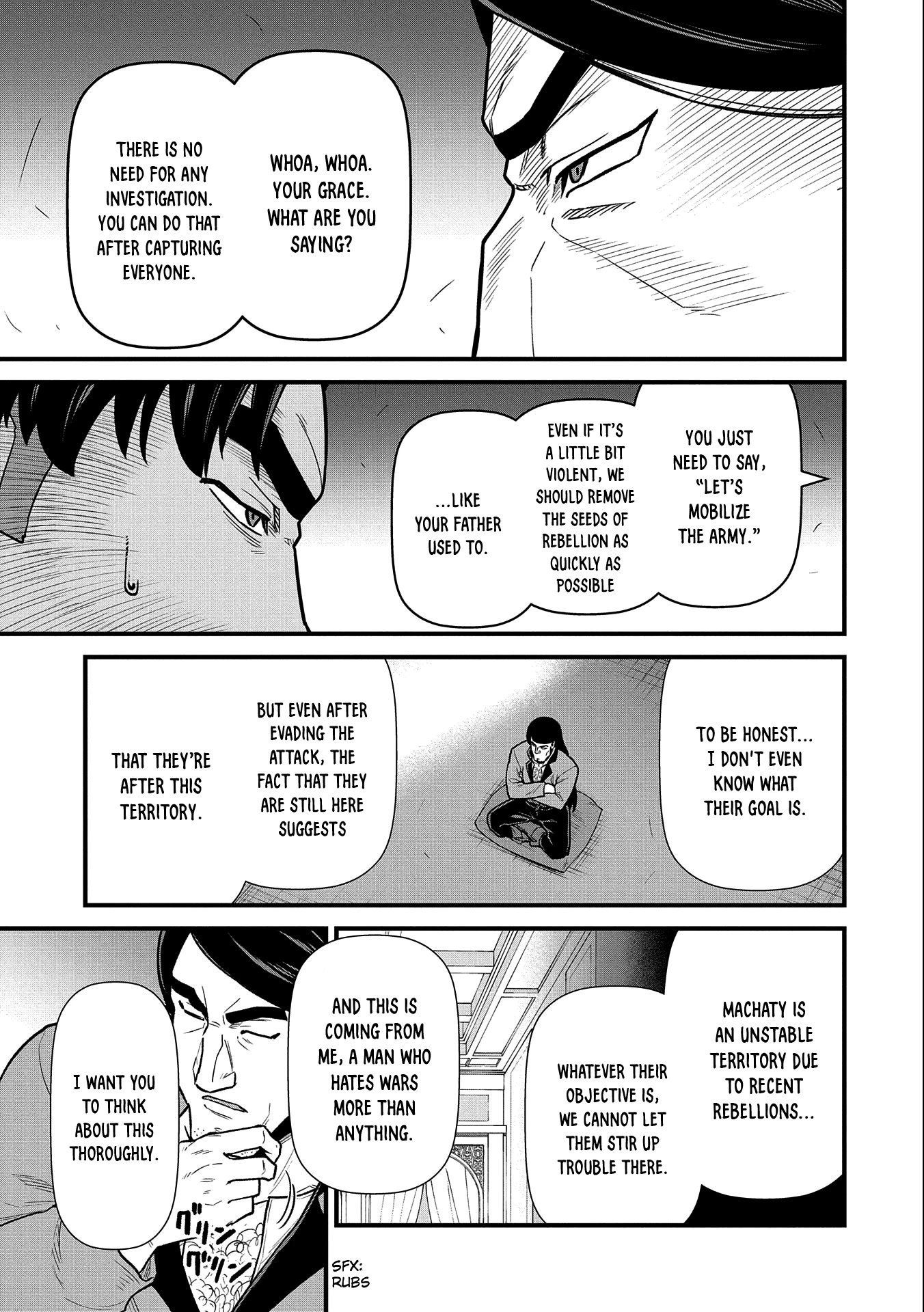 The Population Of The Frontier Owner Starts With 0. "Dias The Blue" And A Blue Horned Girl. chapter 39 page 10