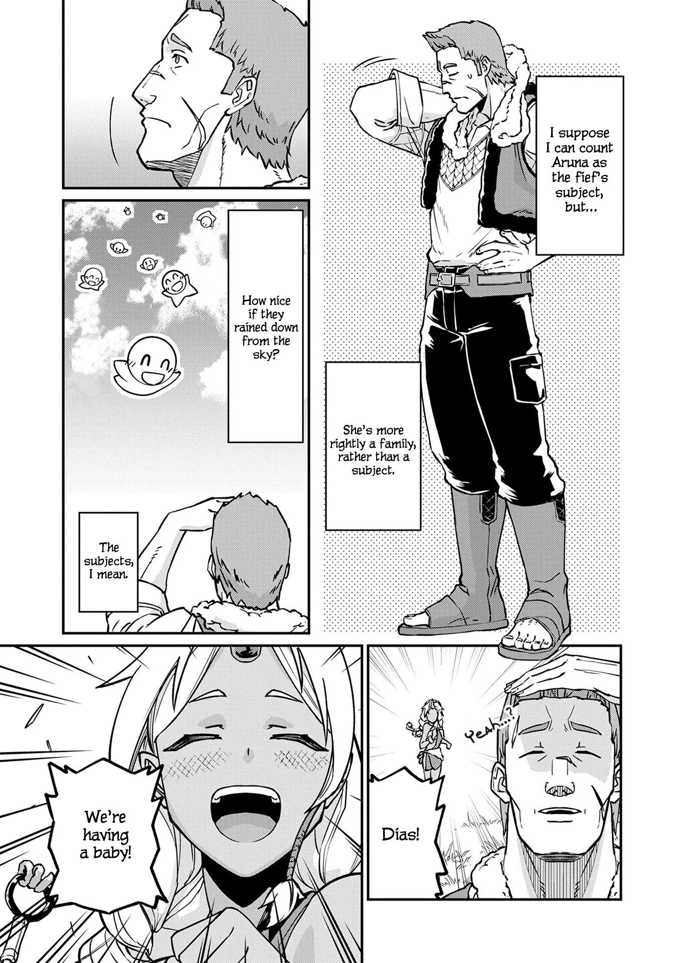 The Population Of The Frontier Owner Starts With 0. "Dias The Blue" And A Blue Horned Girl. chapter 4 page 12