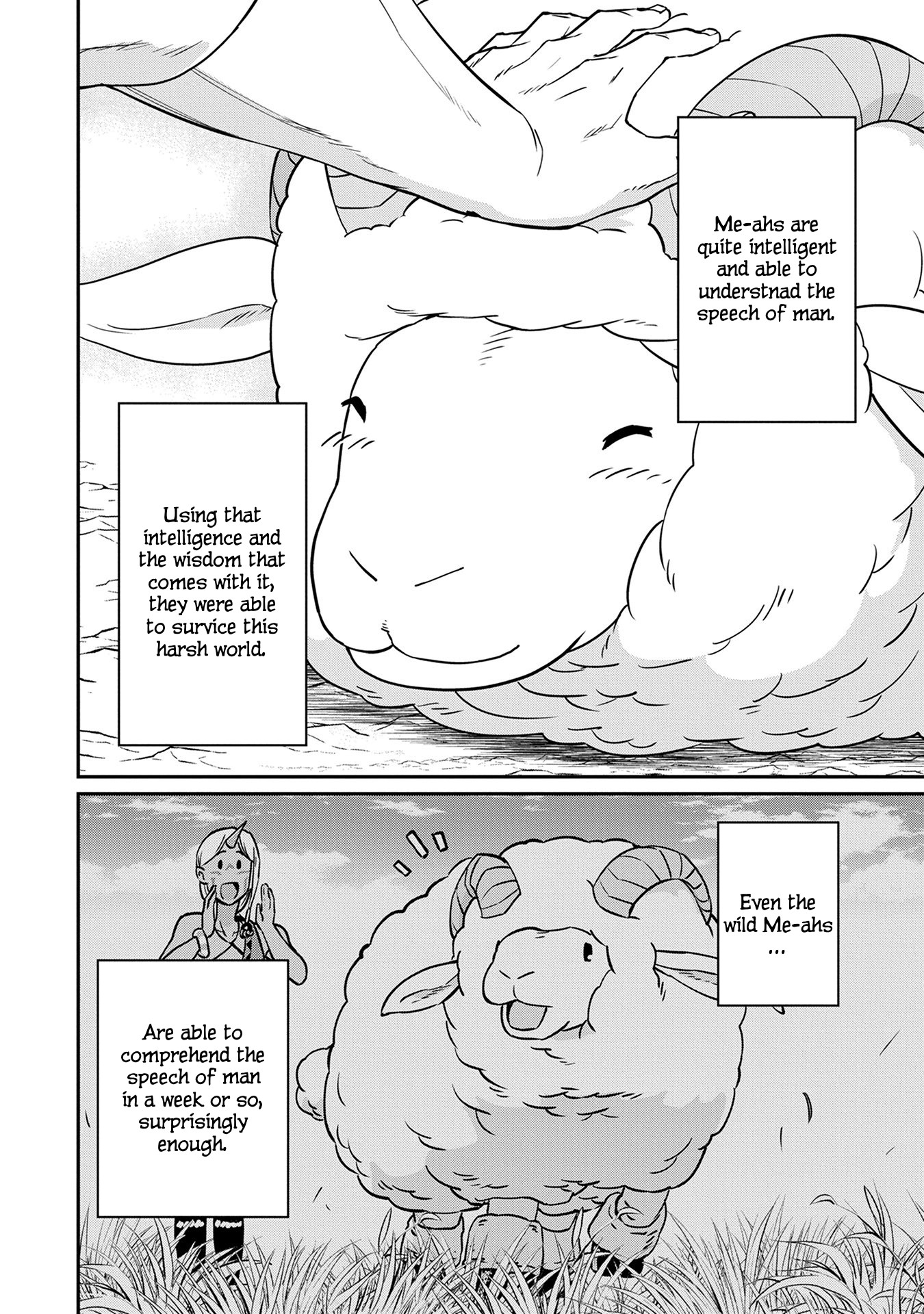 The Population Of The Frontier Owner Starts With 0. "Dias The Blue" And A Blue Horned Girl. chapter 4 page 15