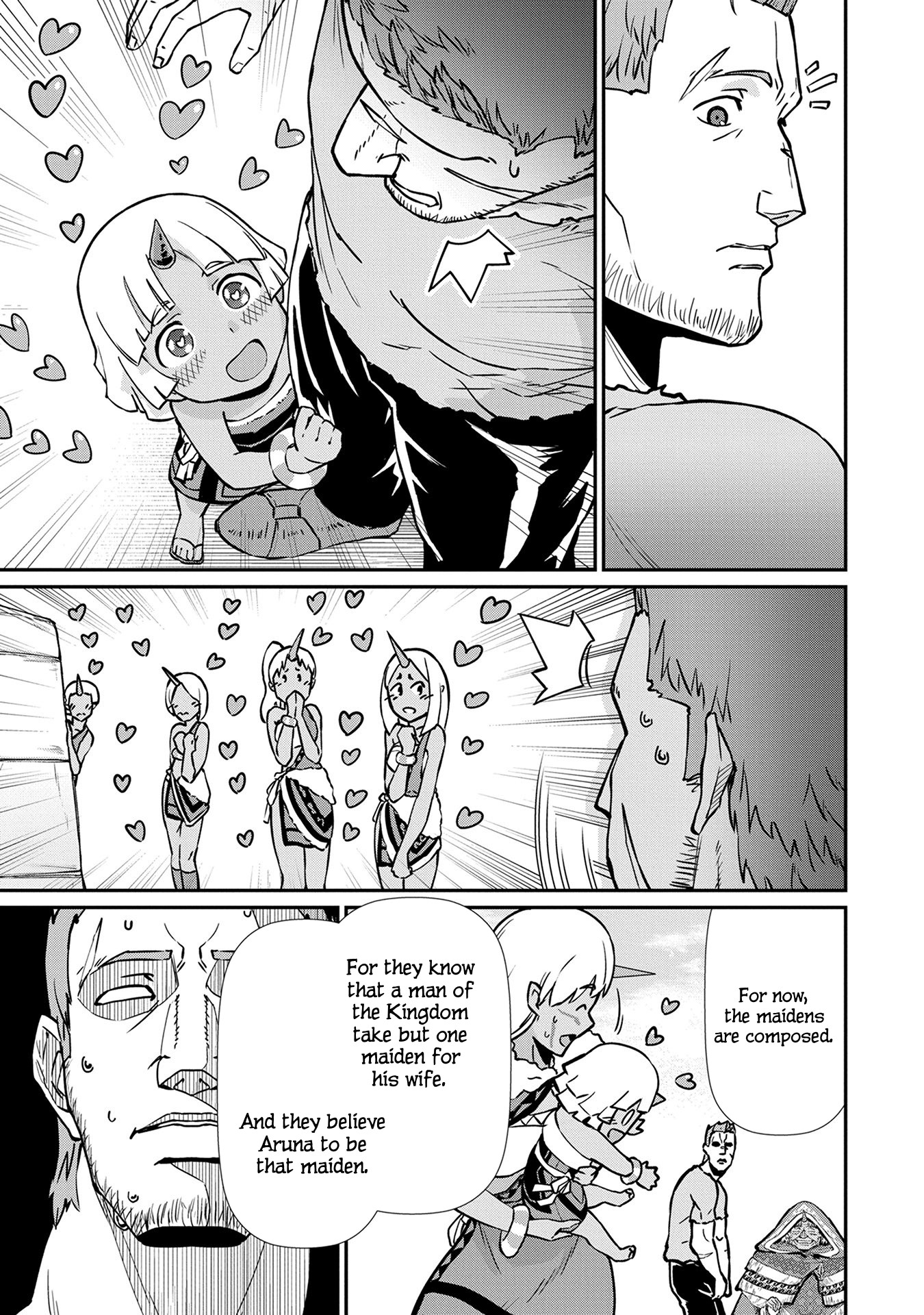 The Population Of The Frontier Owner Starts With 0. "Dias The Blue" And A Blue Horned Girl. chapter 4 page 6