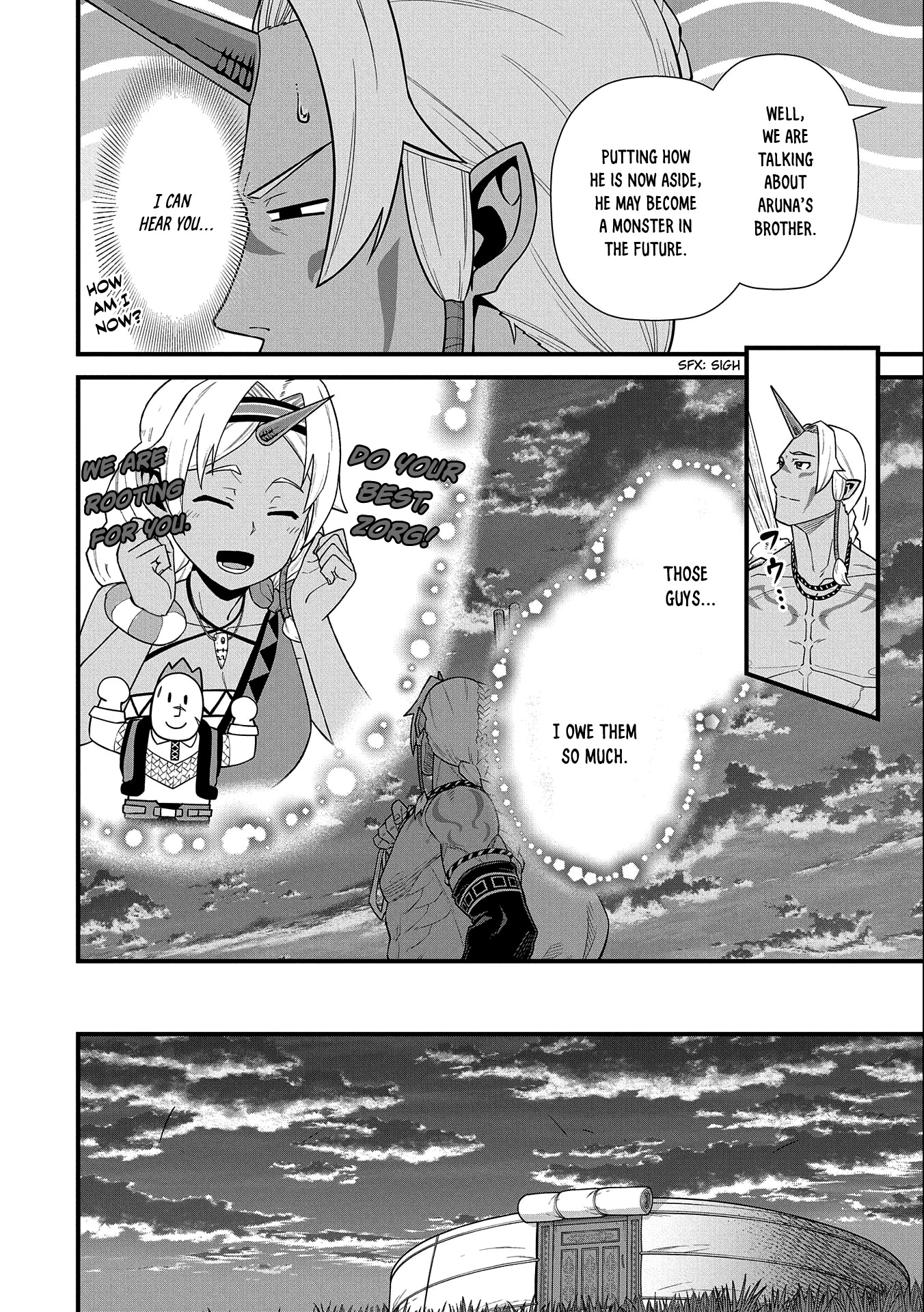 The Population Of The Frontier Owner Starts With 0. "Dias The Blue" And A Blue Horned Girl. chapter 40 page 19