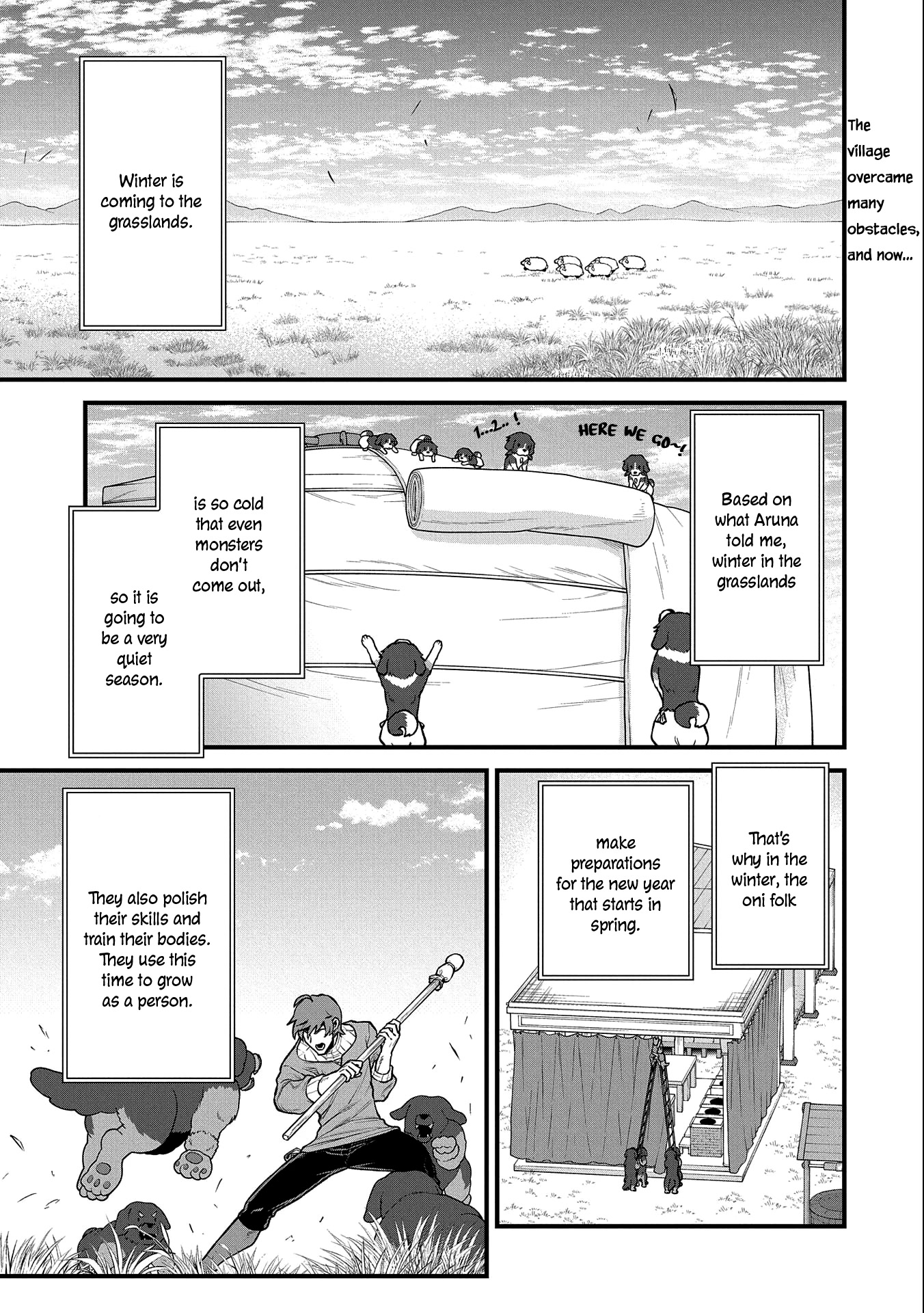 The Population Of The Frontier Owner Starts With 0. "Dias The Blue" And A Blue Horned Girl. chapter 41 page 4