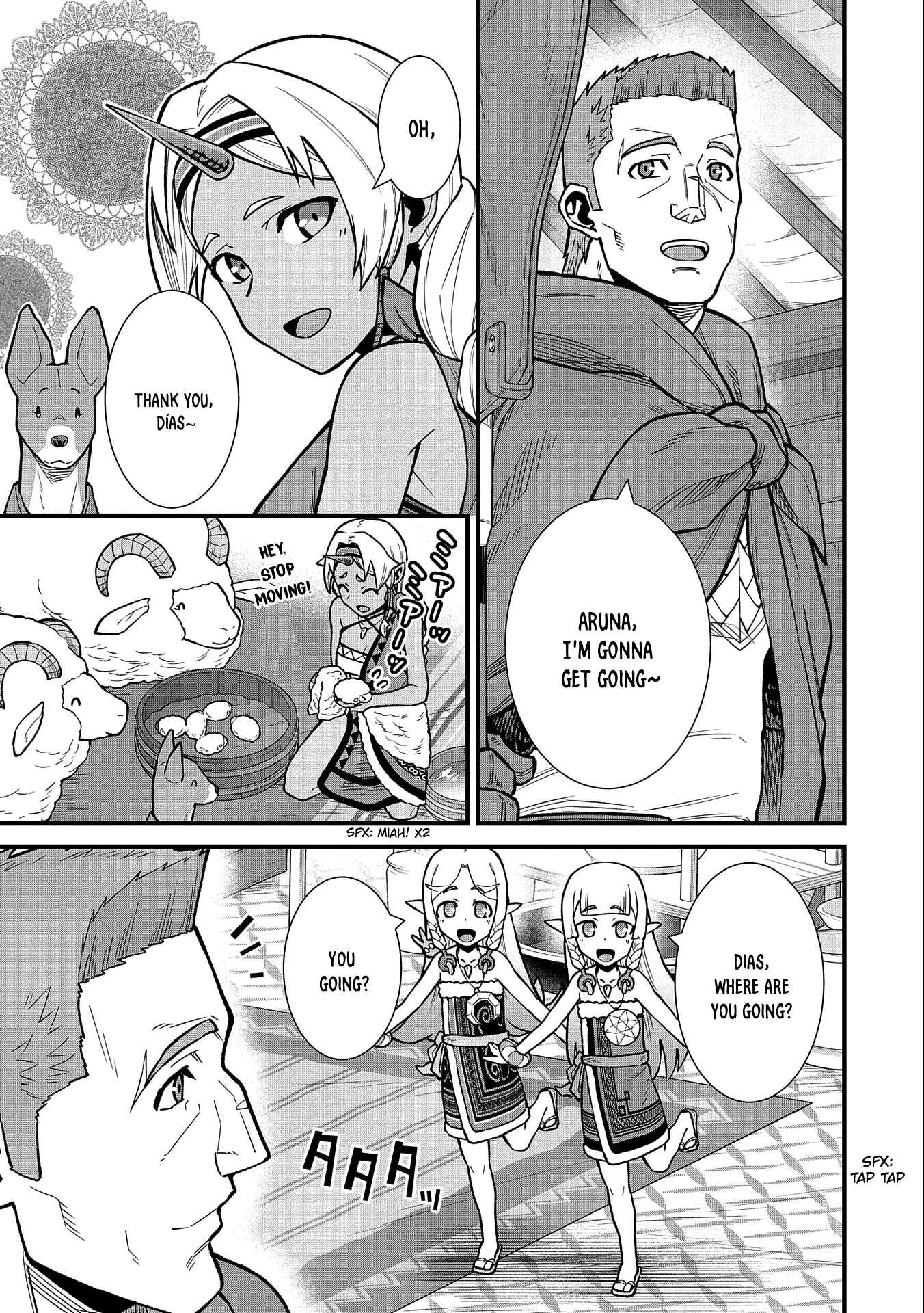 The Population Of The Frontier Owner Starts With 0. "Dias The Blue" And A Blue Horned Girl. chapter 41 page 6