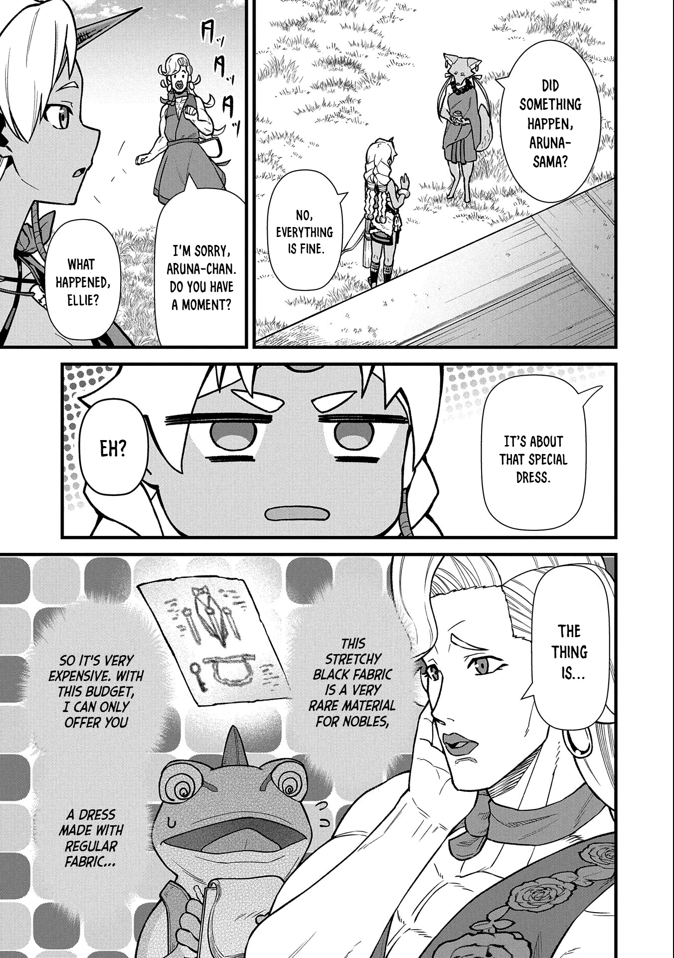 The Population Of The Frontier Owner Starts With 0. "Dias The Blue" And A Blue Horned Girl. chapter 42 page 33