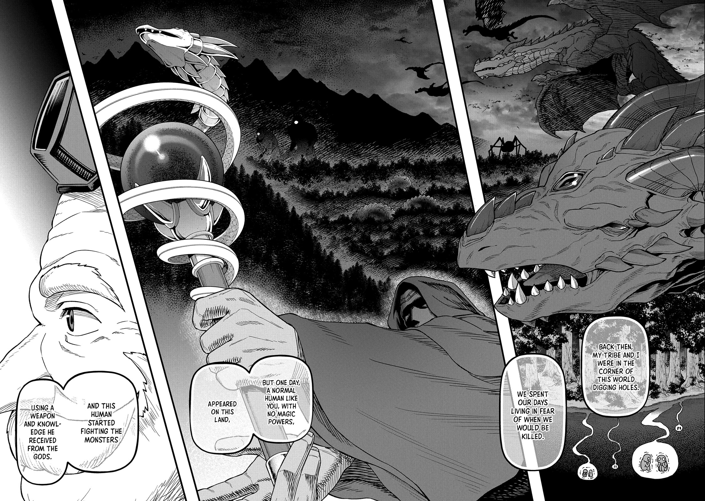 The Population Of The Frontier Owner Starts With 0. "Dias The Blue" And A Blue Horned Girl. chapter 43 page 5