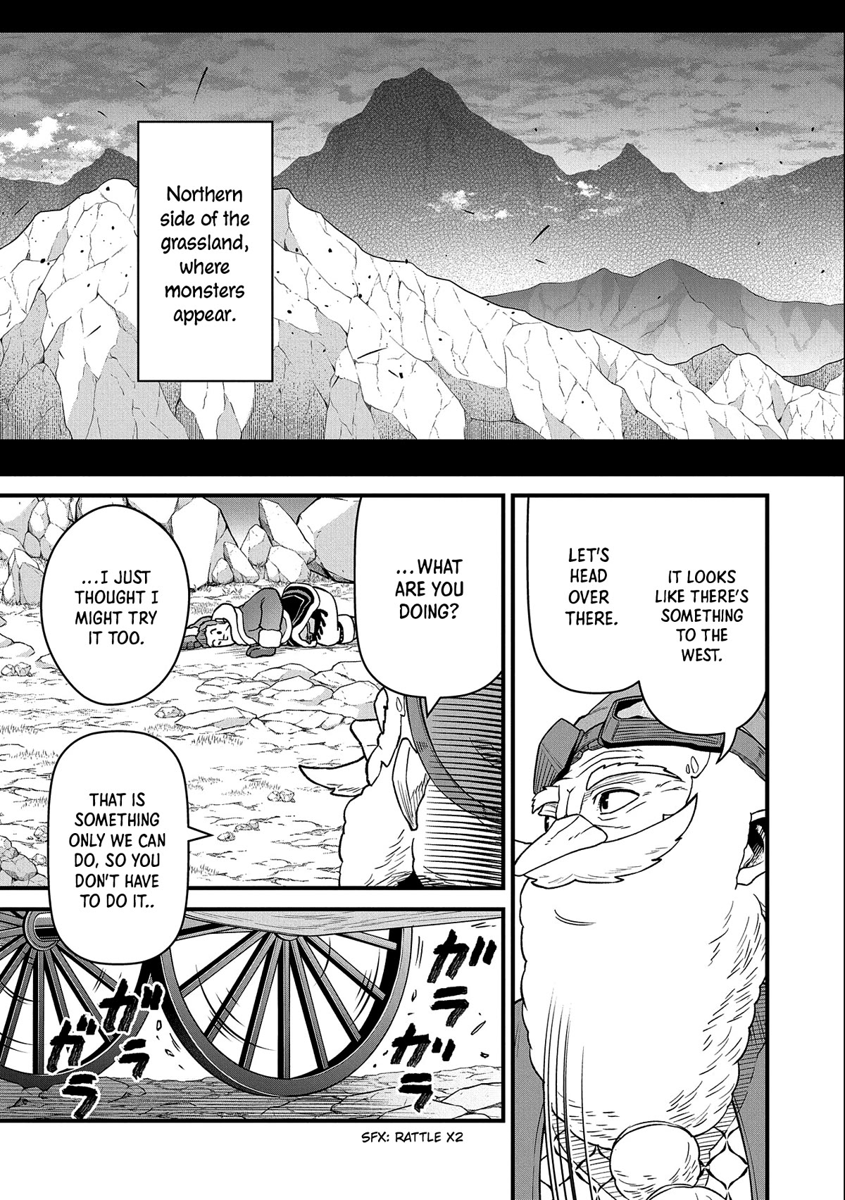 The Population Of The Frontier Owner Starts With 0. "Dias The Blue" And A Blue Horned Girl. chapter 45 page 14