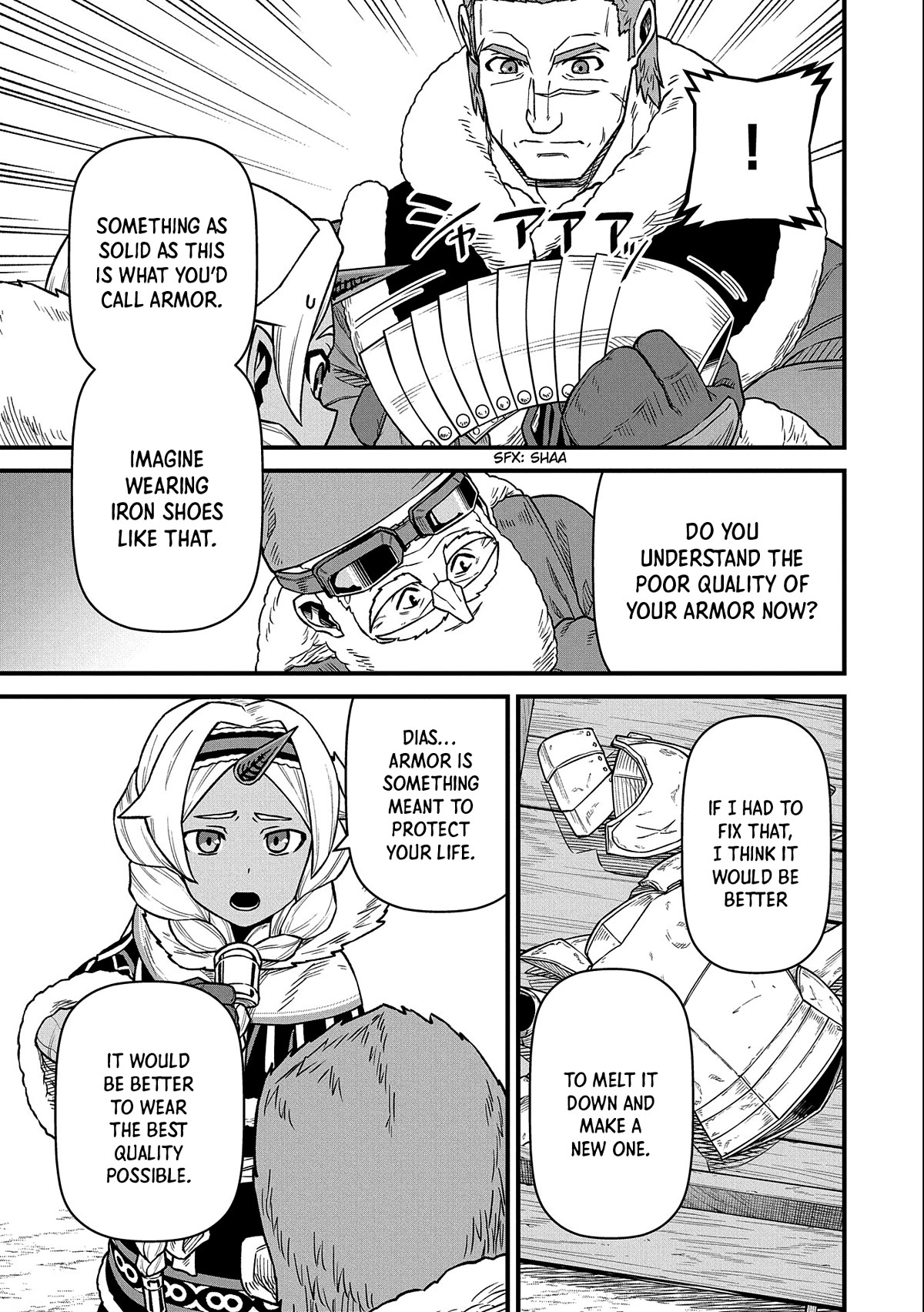 The Population Of The Frontier Owner Starts With 0. "Dias The Blue" And A Blue Horned Girl. chapter 45 page 32