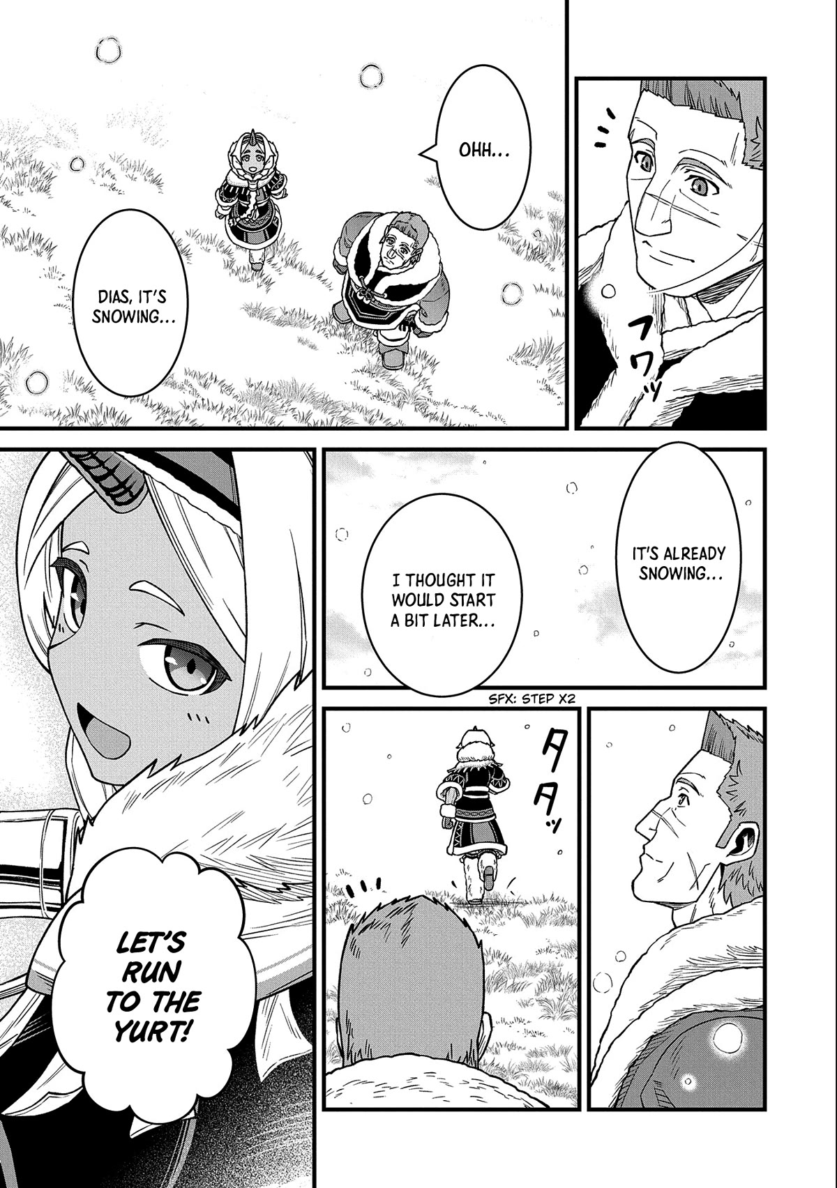 The Population Of The Frontier Owner Starts With 0. "Dias The Blue" And A Blue Horned Girl. chapter 45 page 34