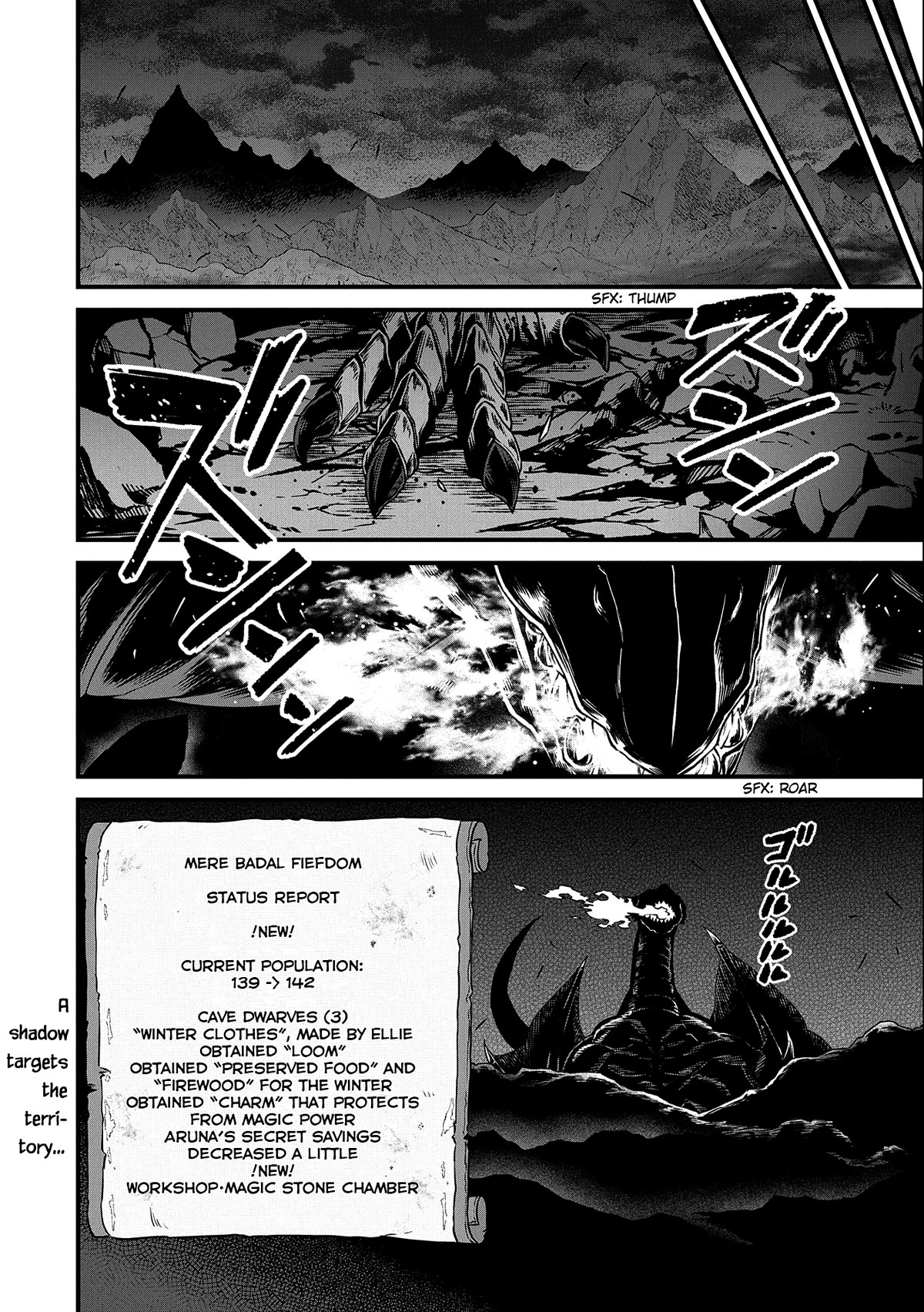 The Population Of The Frontier Owner Starts With 0. "Dias The Blue" And A Blue Horned Girl. chapter 45 page 36