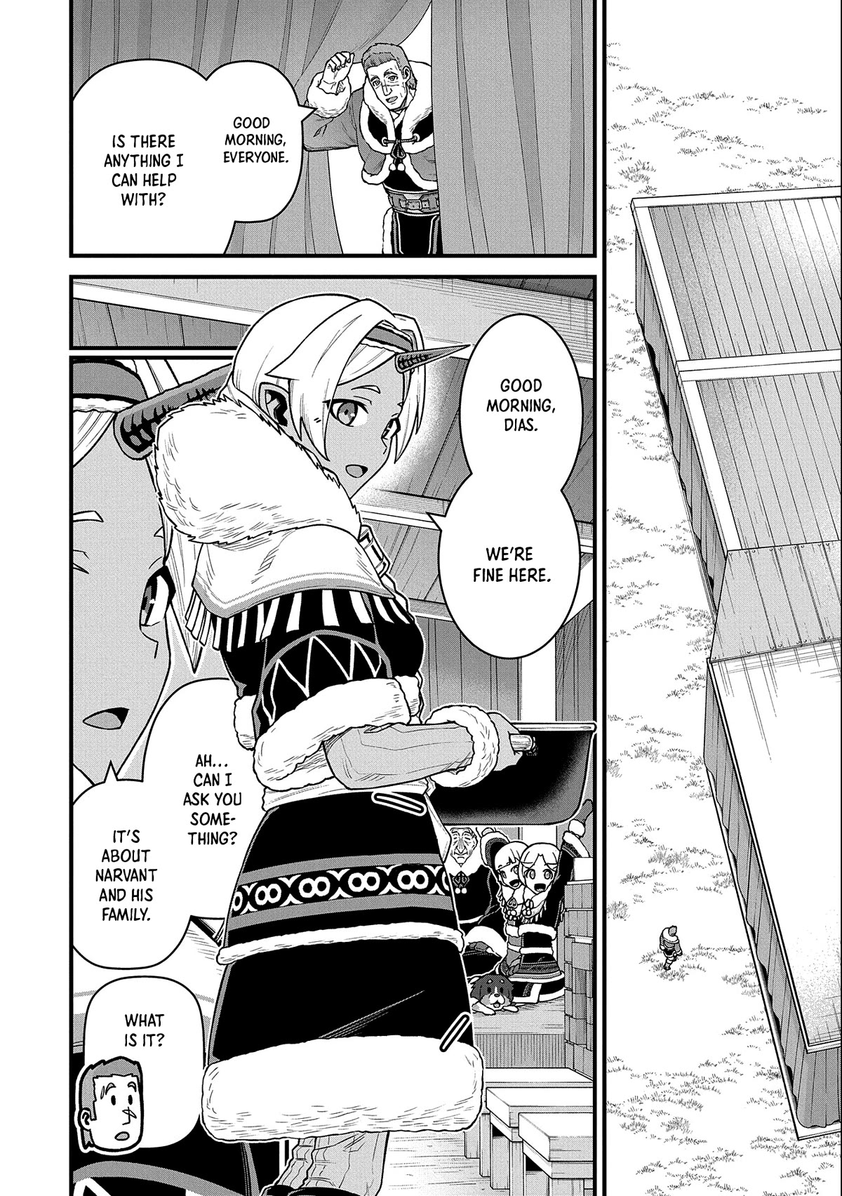 The Population Of The Frontier Owner Starts With 0. "Dias The Blue" And A Blue Horned Girl. chapter 45 page 5