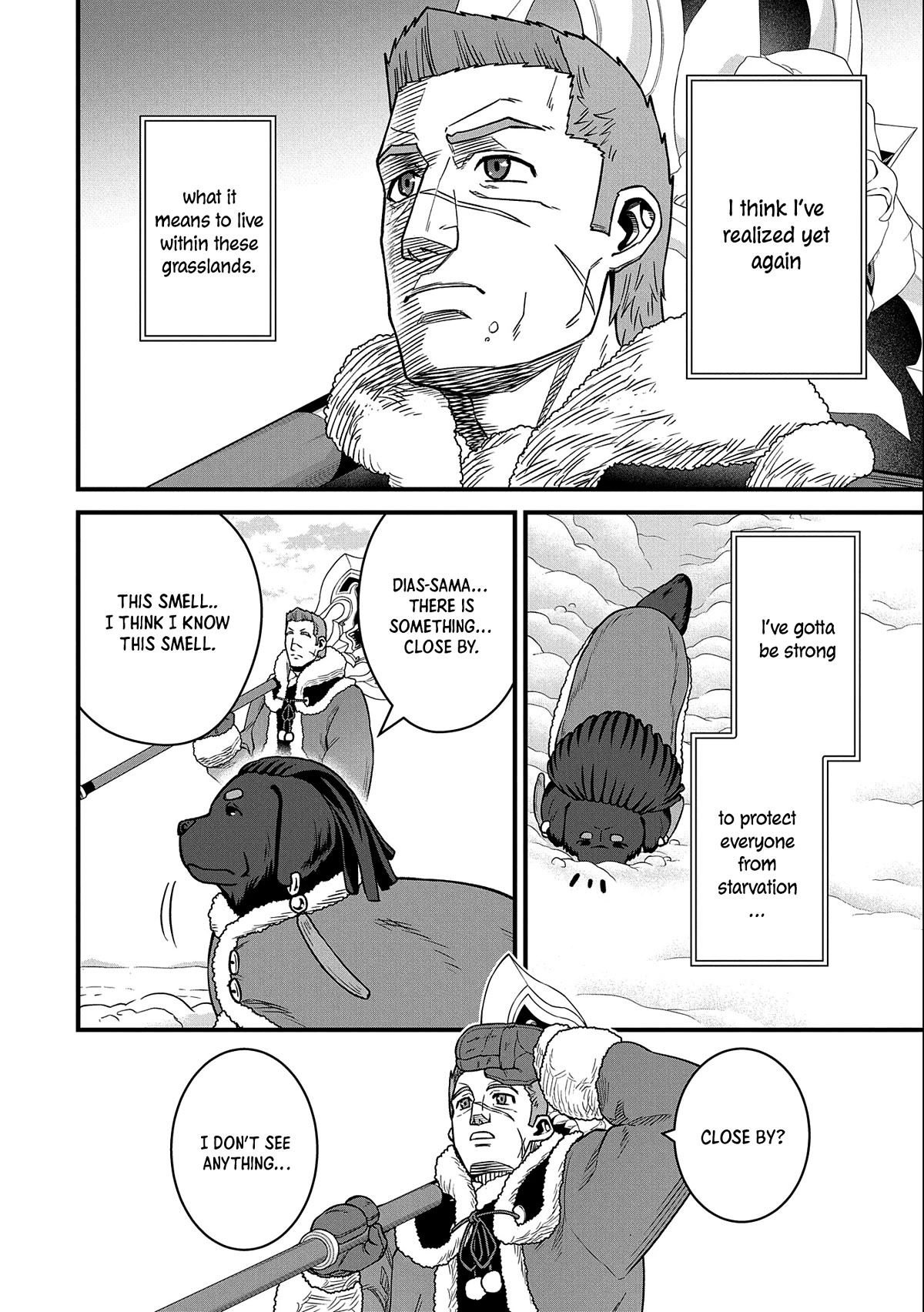 The Population Of The Frontier Owner Starts With 0. "Dias The Blue" And A Blue Horned Girl. chapter 46 page 11