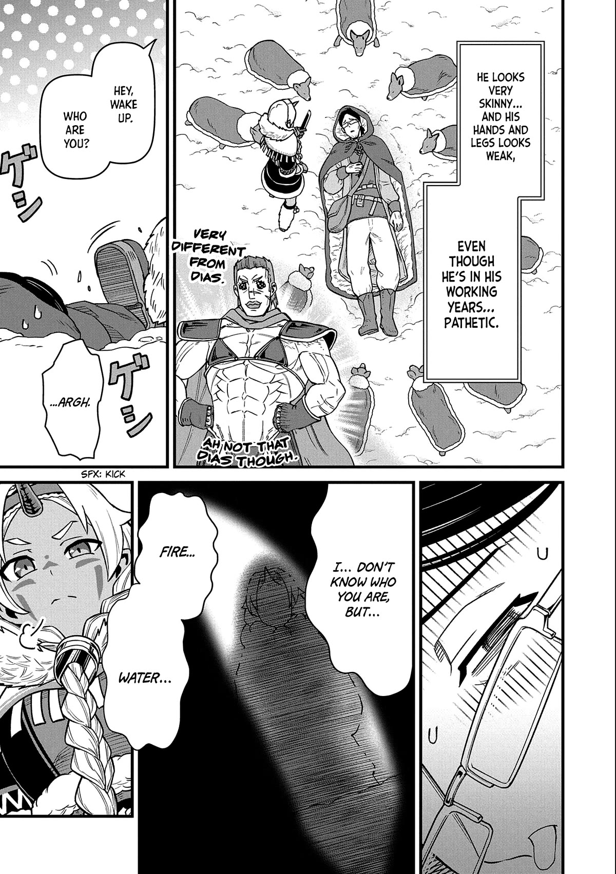 The Population Of The Frontier Owner Starts With 0. "Dias The Blue" And A Blue Horned Girl. chapter 46 page 32