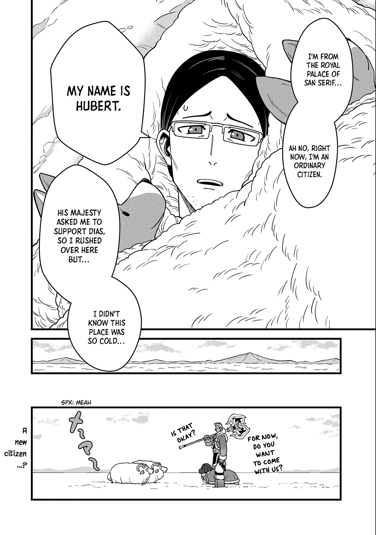 The Population Of The Frontier Owner Starts With 0. "Dias The Blue" And A Blue Horned Girl. chapter 46 page 35