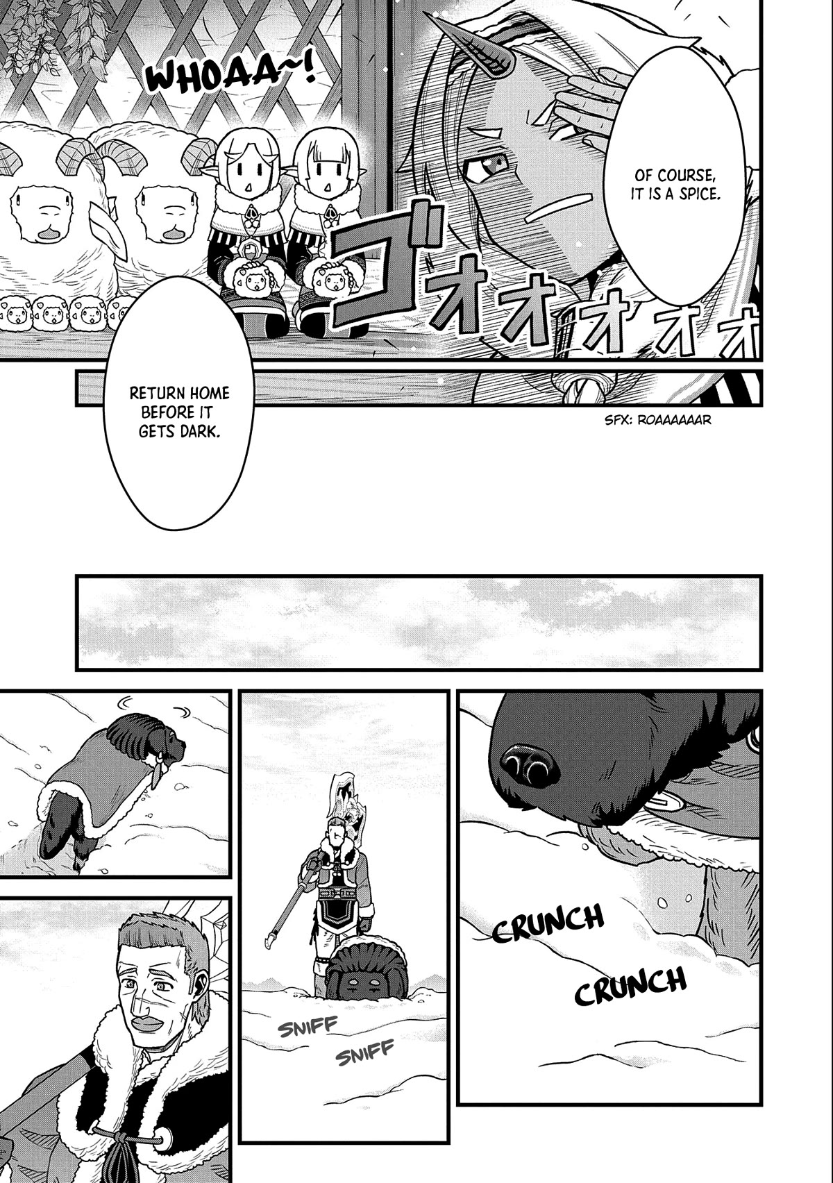 The Population Of The Frontier Owner Starts With 0. "Dias The Blue" And A Blue Horned Girl. chapter 46 page 8