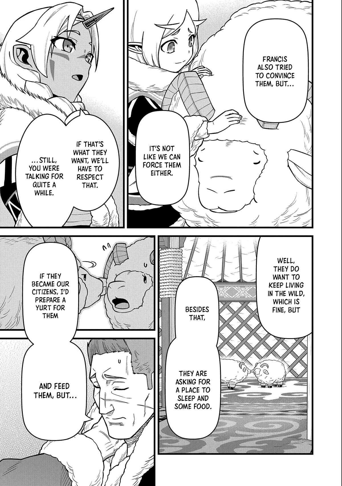The Population Of The Frontier Owner Starts With 0. "Dias The Blue" And A Blue Horned Girl. chapter 47 page 13