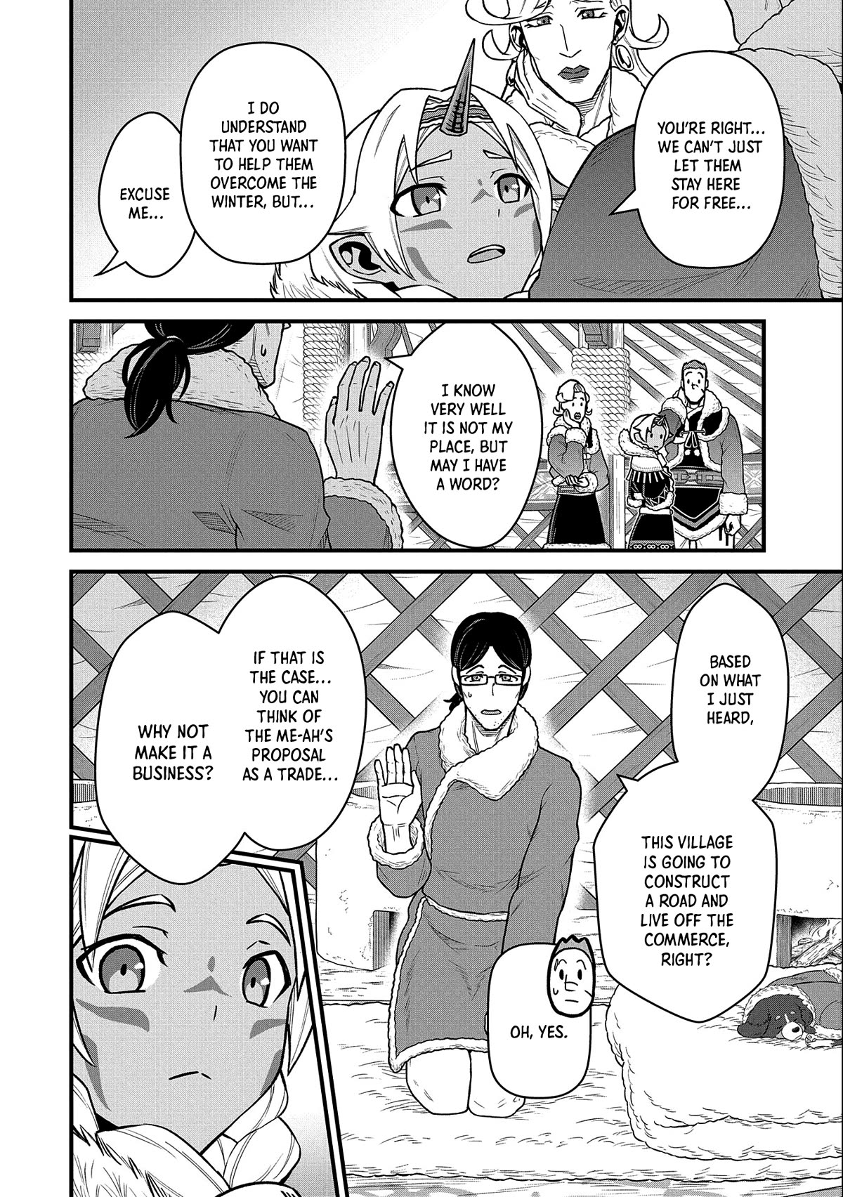 The Population Of The Frontier Owner Starts With 0. "Dias The Blue" And A Blue Horned Girl. chapter 47 page 14
