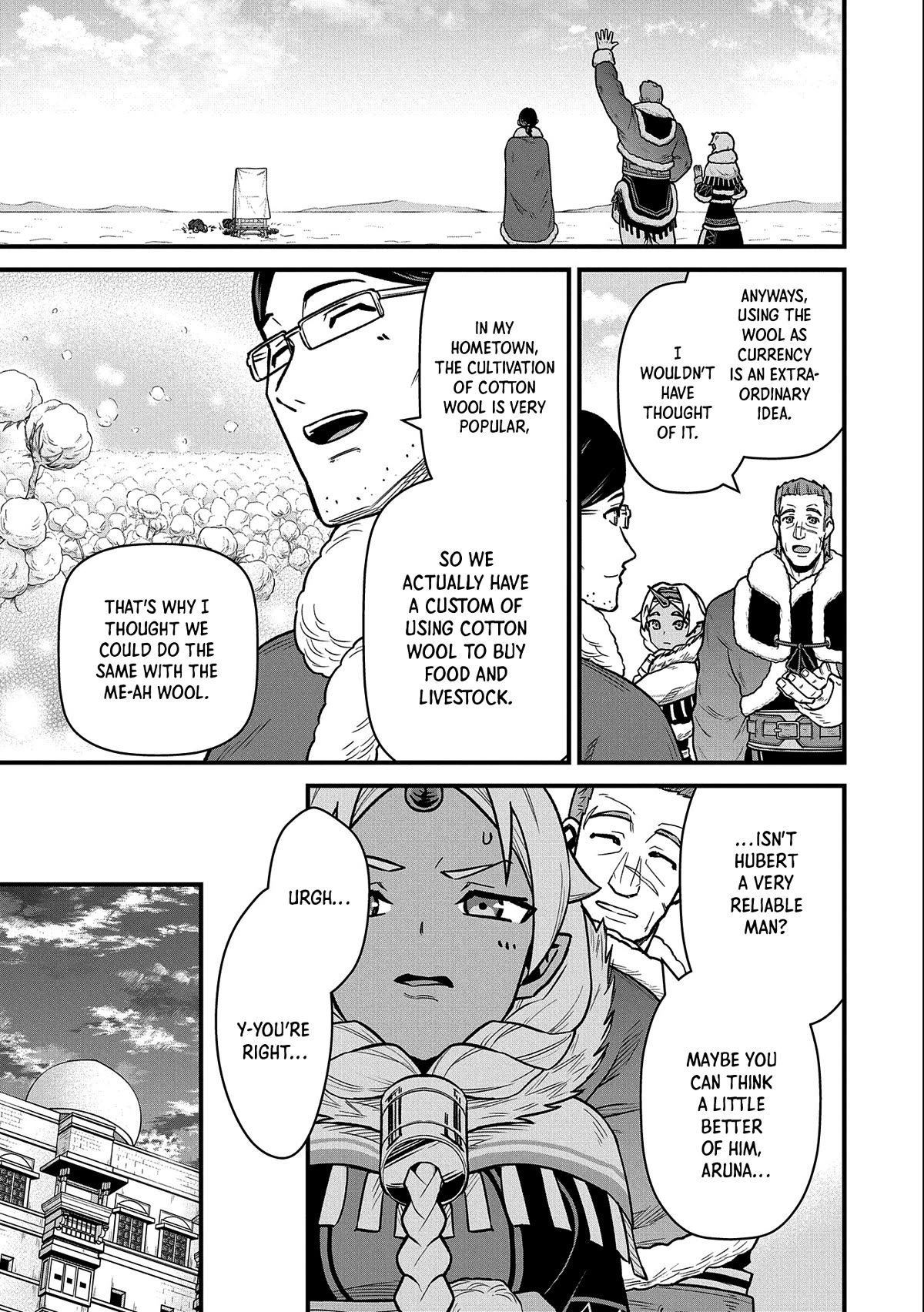 The Population Of The Frontier Owner Starts With 0. "Dias The Blue" And A Blue Horned Girl. chapter 47 page 33