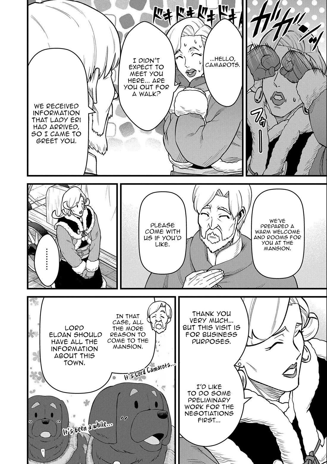 The Population Of The Frontier Owner Starts With 0. "Dias The Blue" And A Blue Horned Girl. chapter 48 page 10