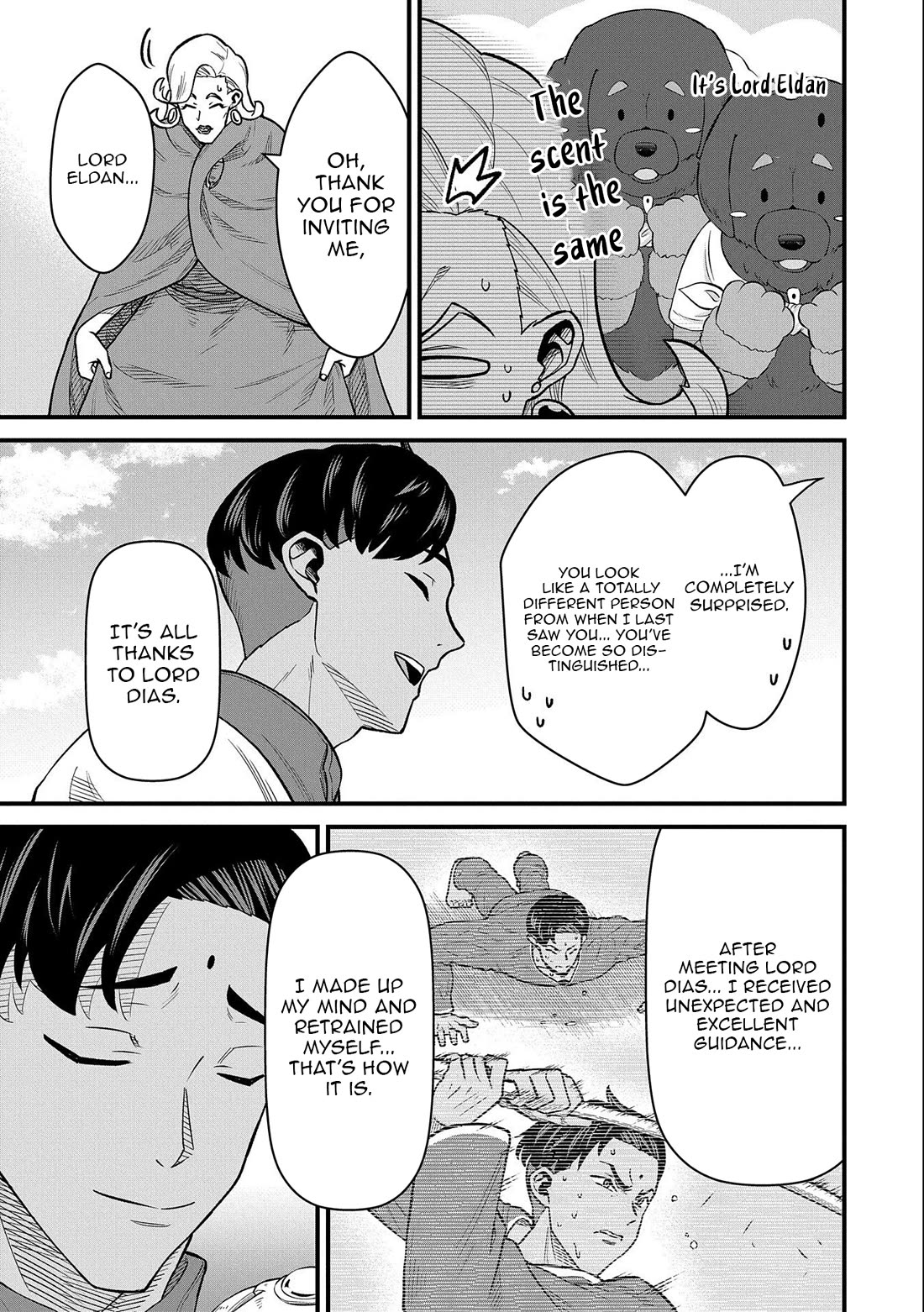 The Population Of The Frontier Owner Starts With 0. "Dias The Blue" And A Blue Horned Girl. chapter 48 page 15