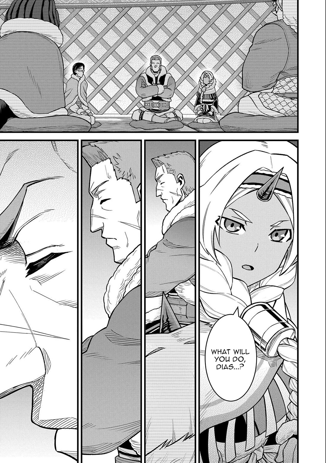 The Population Of The Frontier Owner Starts With 0. "Dias The Blue" And A Blue Horned Girl. chapter 48 page 25