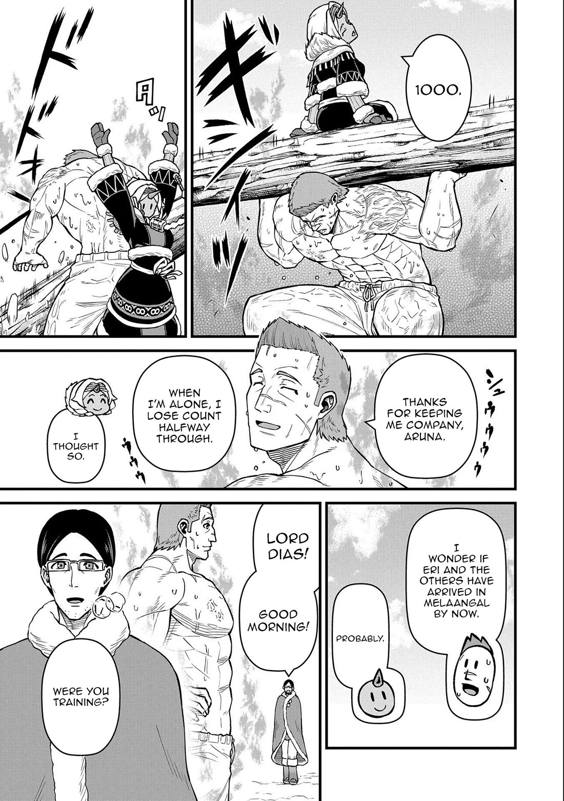 The Population Of The Frontier Owner Starts With 0. "Dias The Blue" And A Blue Horned Girl. chapter 48 page 5