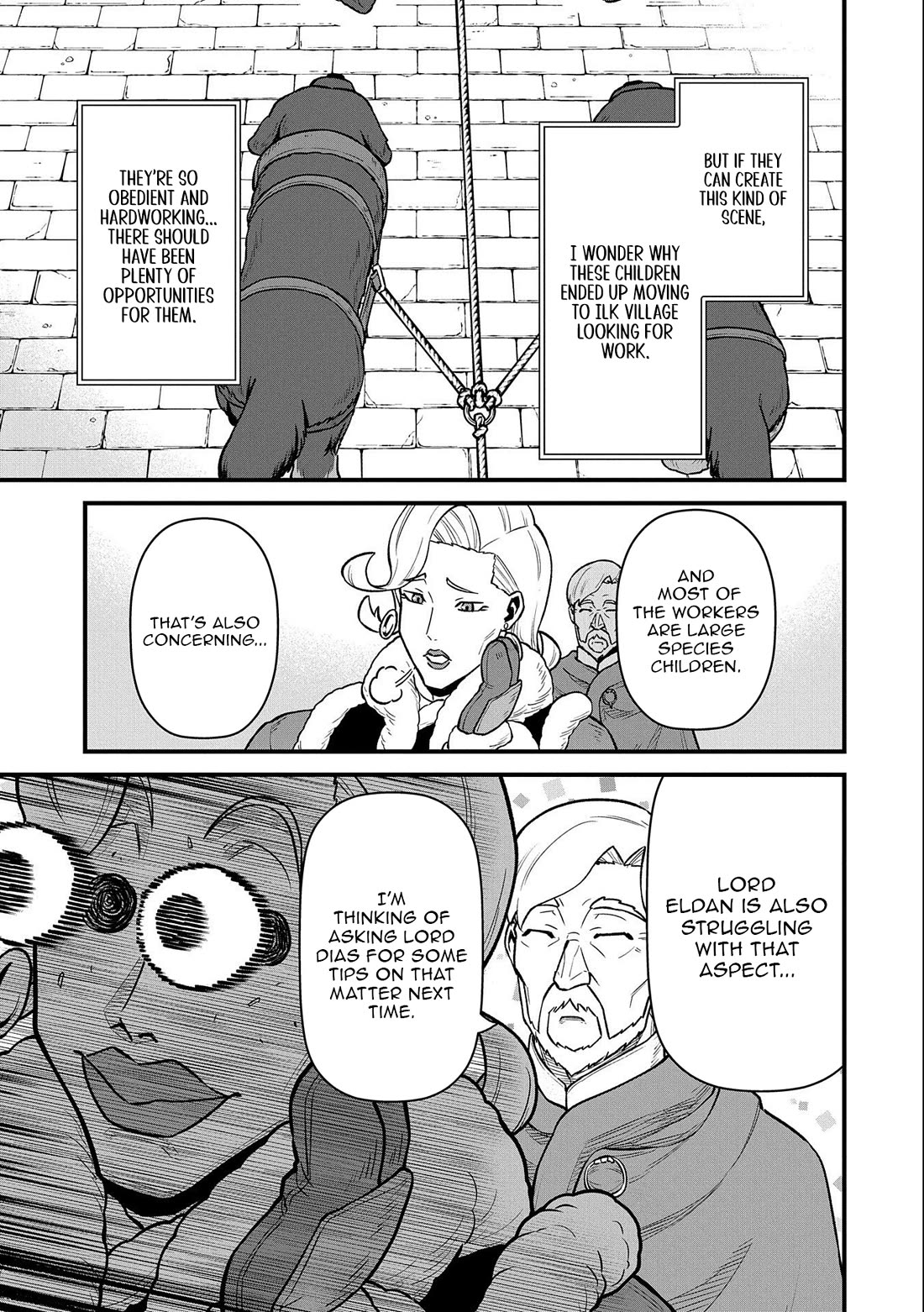 The Population Of The Frontier Owner Starts With 0. "Dias The Blue" And A Blue Horned Girl. chapter 48 page 9